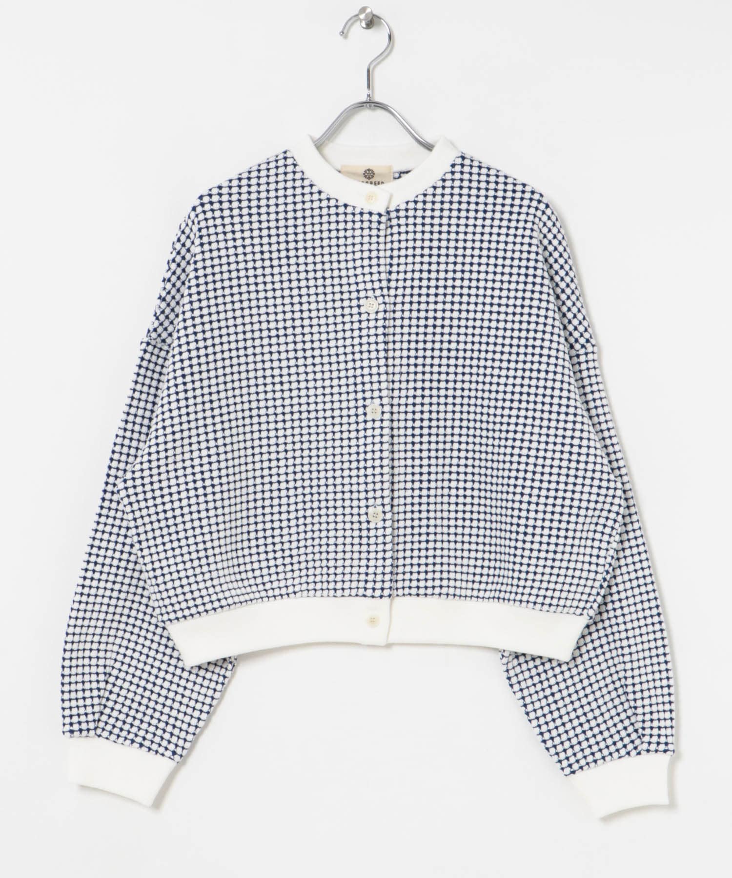 SEAGREEN　BIG WAFFLE CARDIGAN