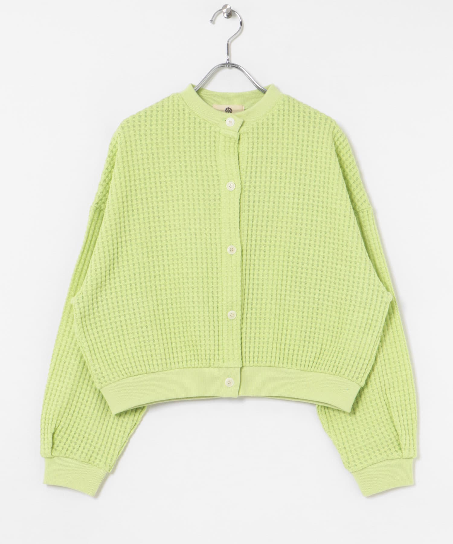 SEAGREEN　BIG WAFFLE CARDIGAN