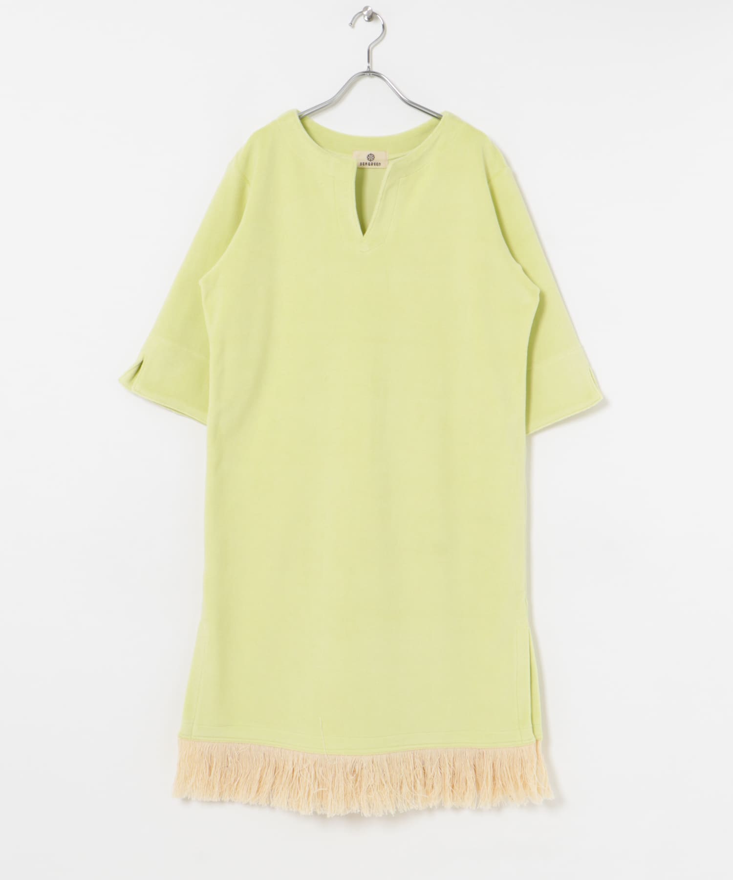 SEAGREEN　PLANE PILE ONE PIECE GREEN 1