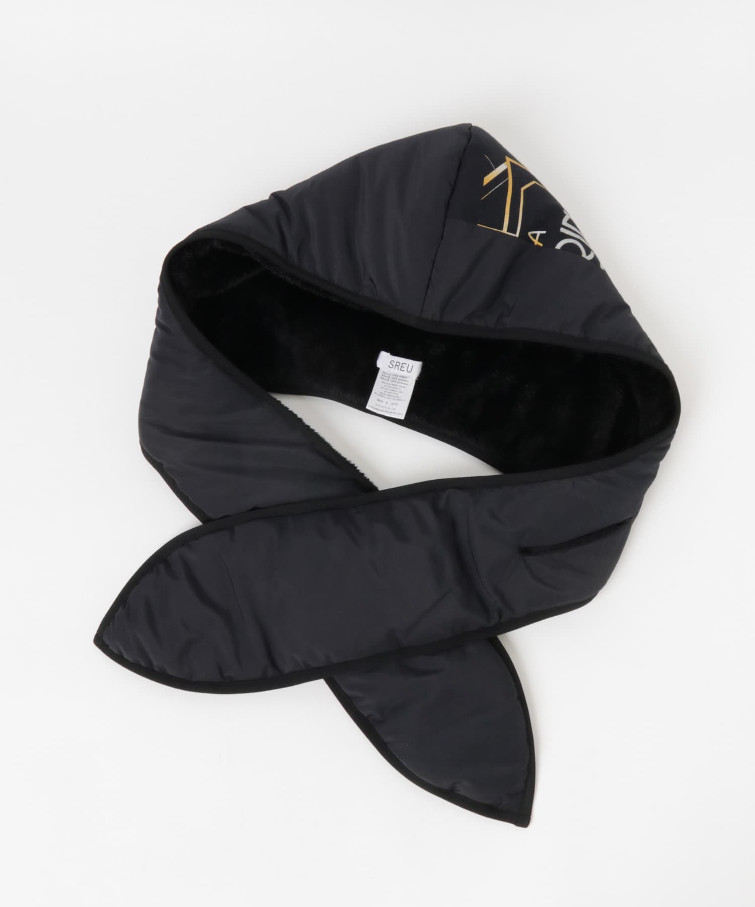 SREU　Reversible Hood Cap BLACK1 one
