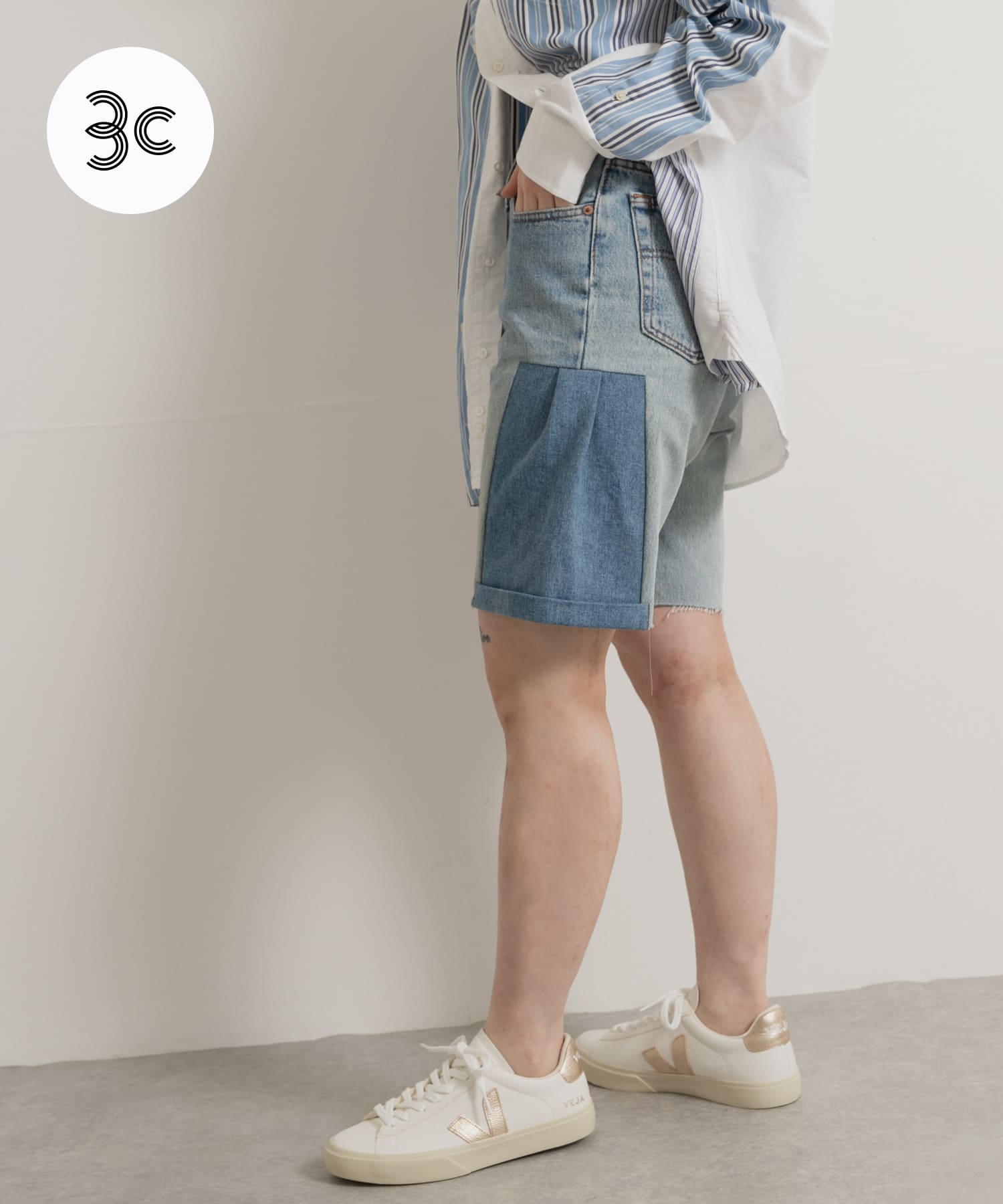 SREU　Transposed Denim Short Pants