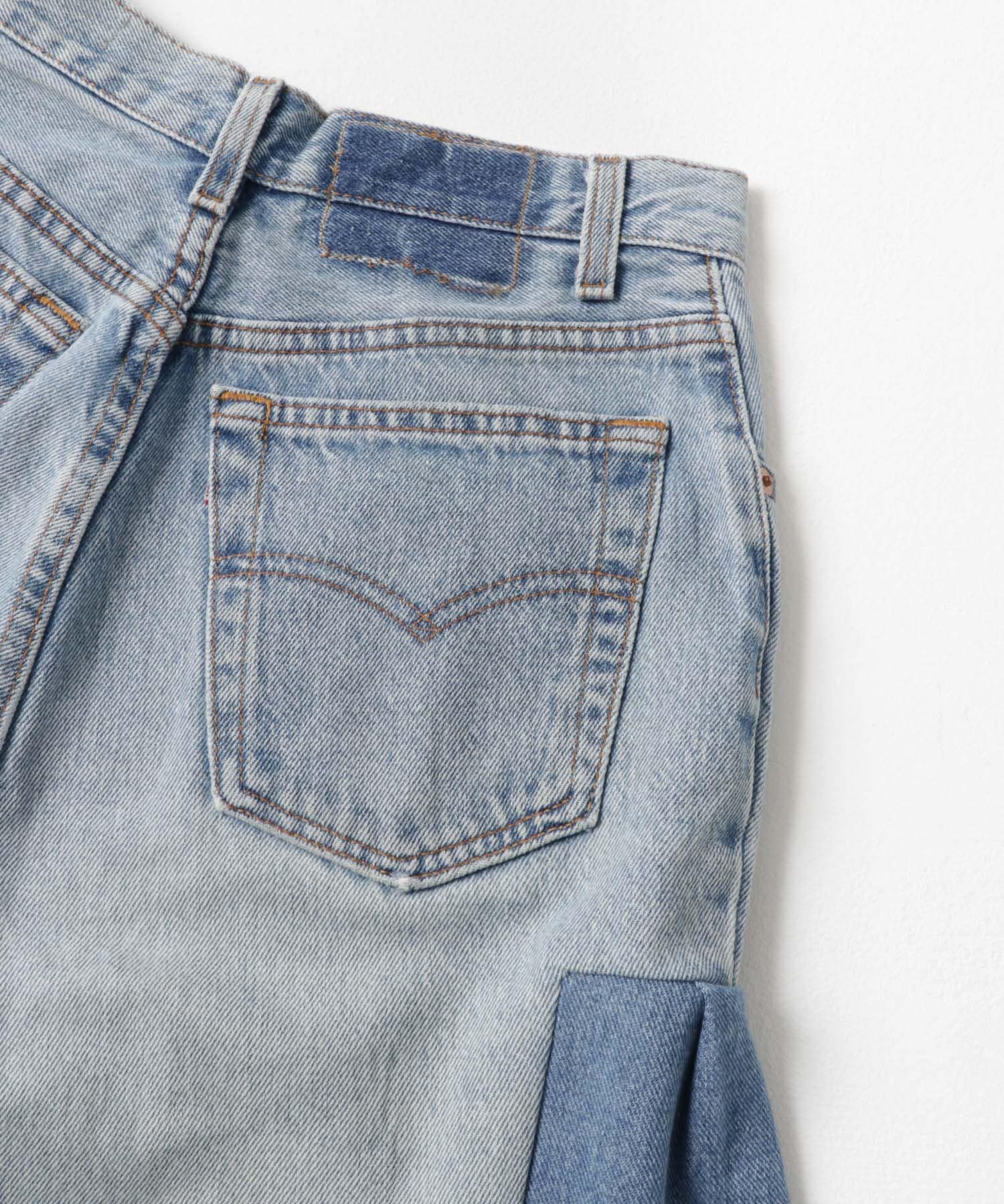 SREU　Transposed Denim Short Pants PALxBL1 1