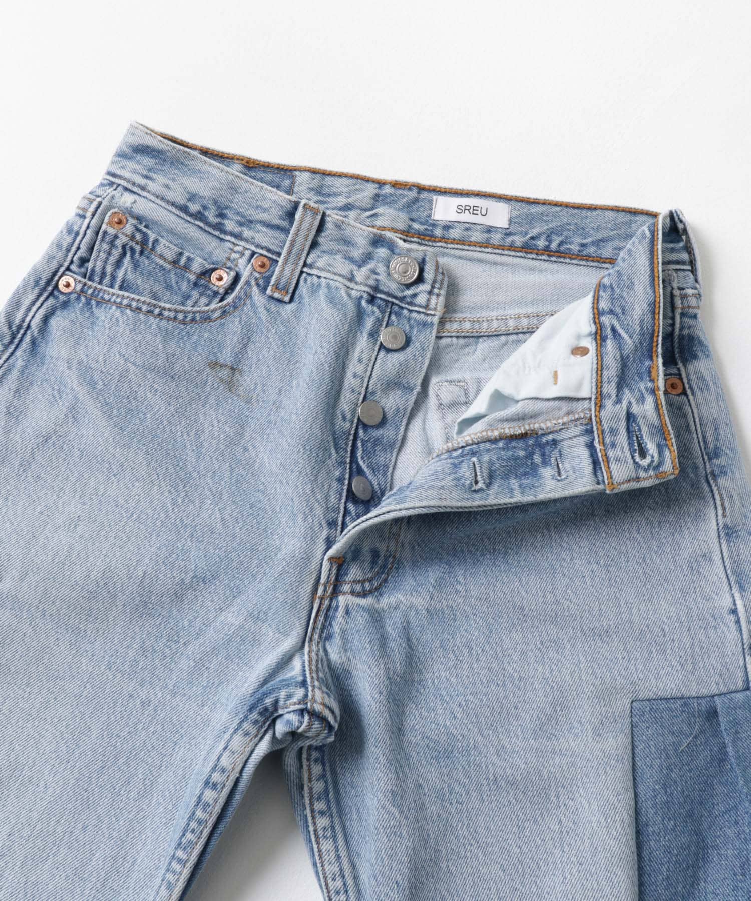 SREU　Transposed Denim Short Pants PALxBL2 1