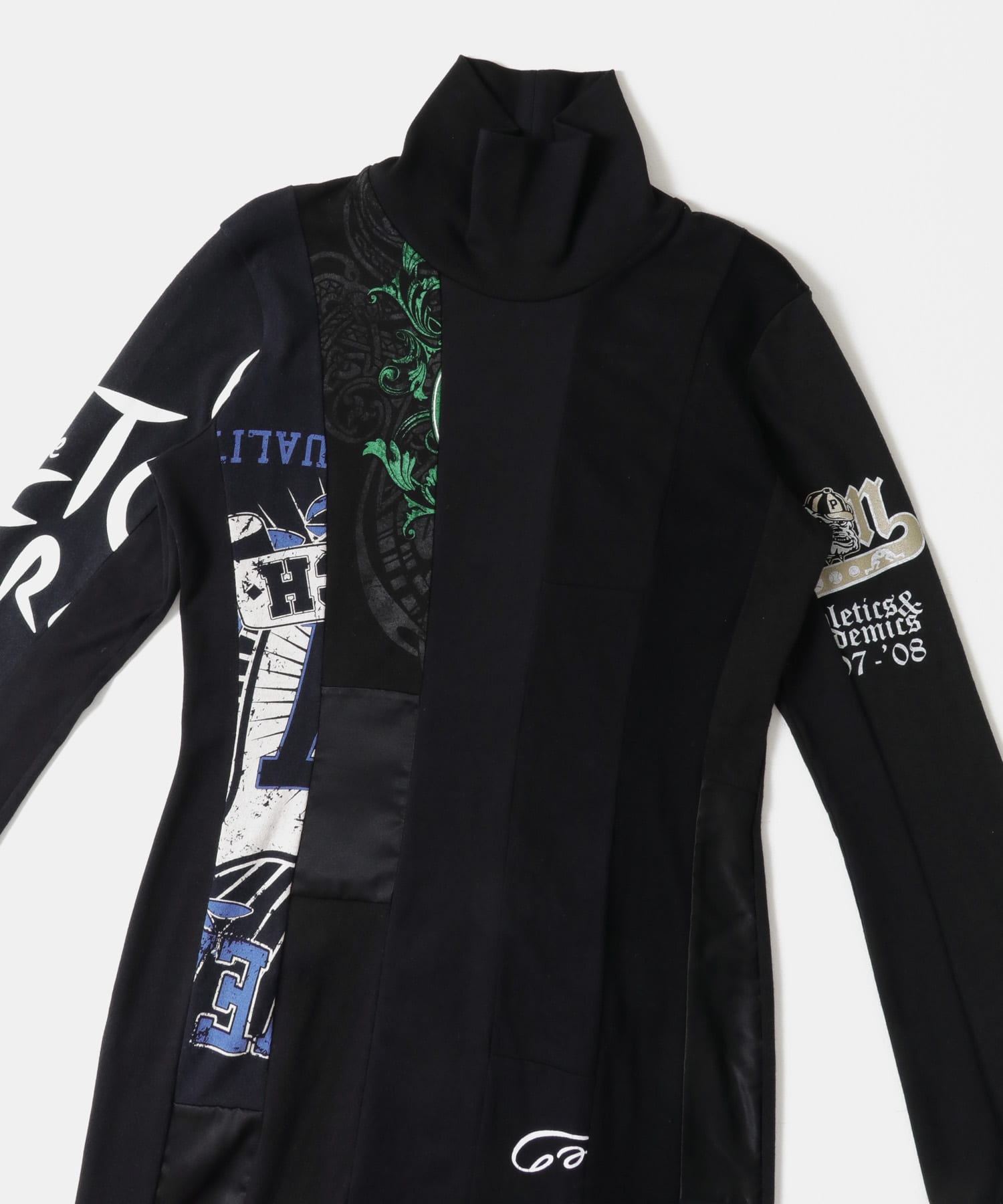 SREU　リバーシブルハイネックワンピース BLACK1 M
