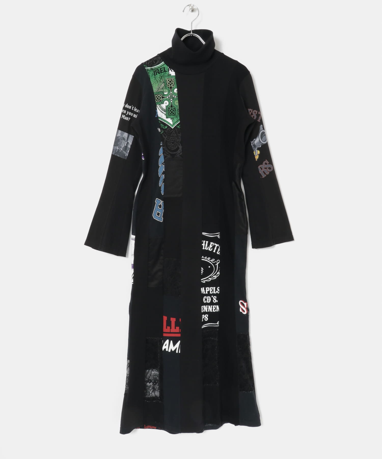 SREU　リバーシブルハイネックワンピース BLACK2 M