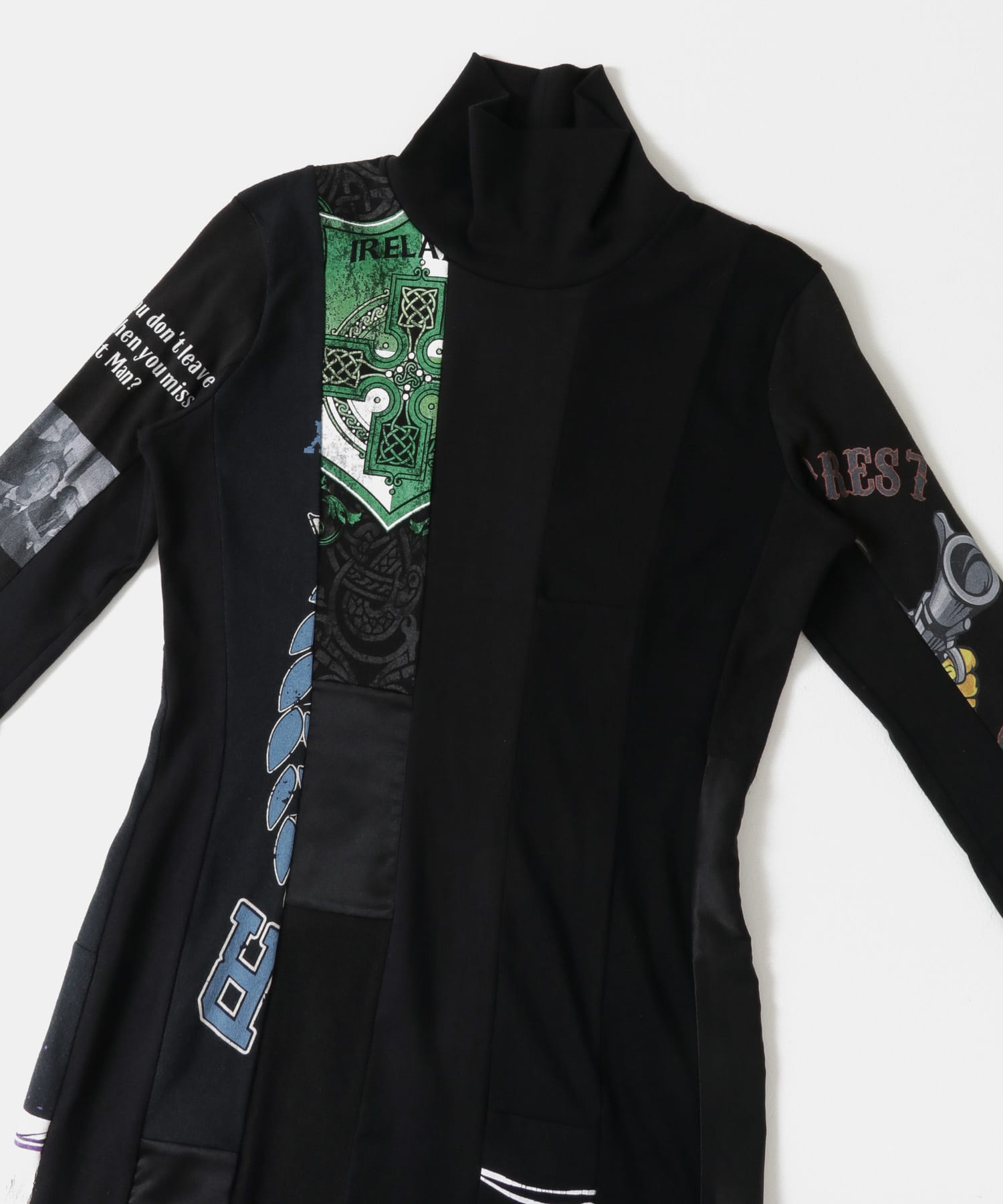 SREU　リバーシブルハイネックワンピース BLACK2 M