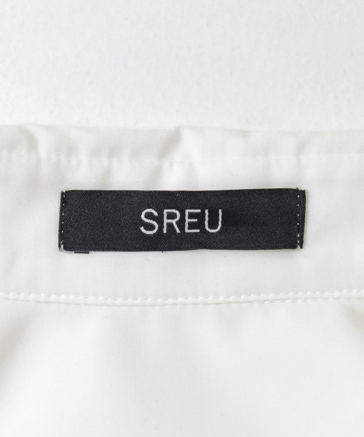 SREU　ストライプシャツ WHITE L