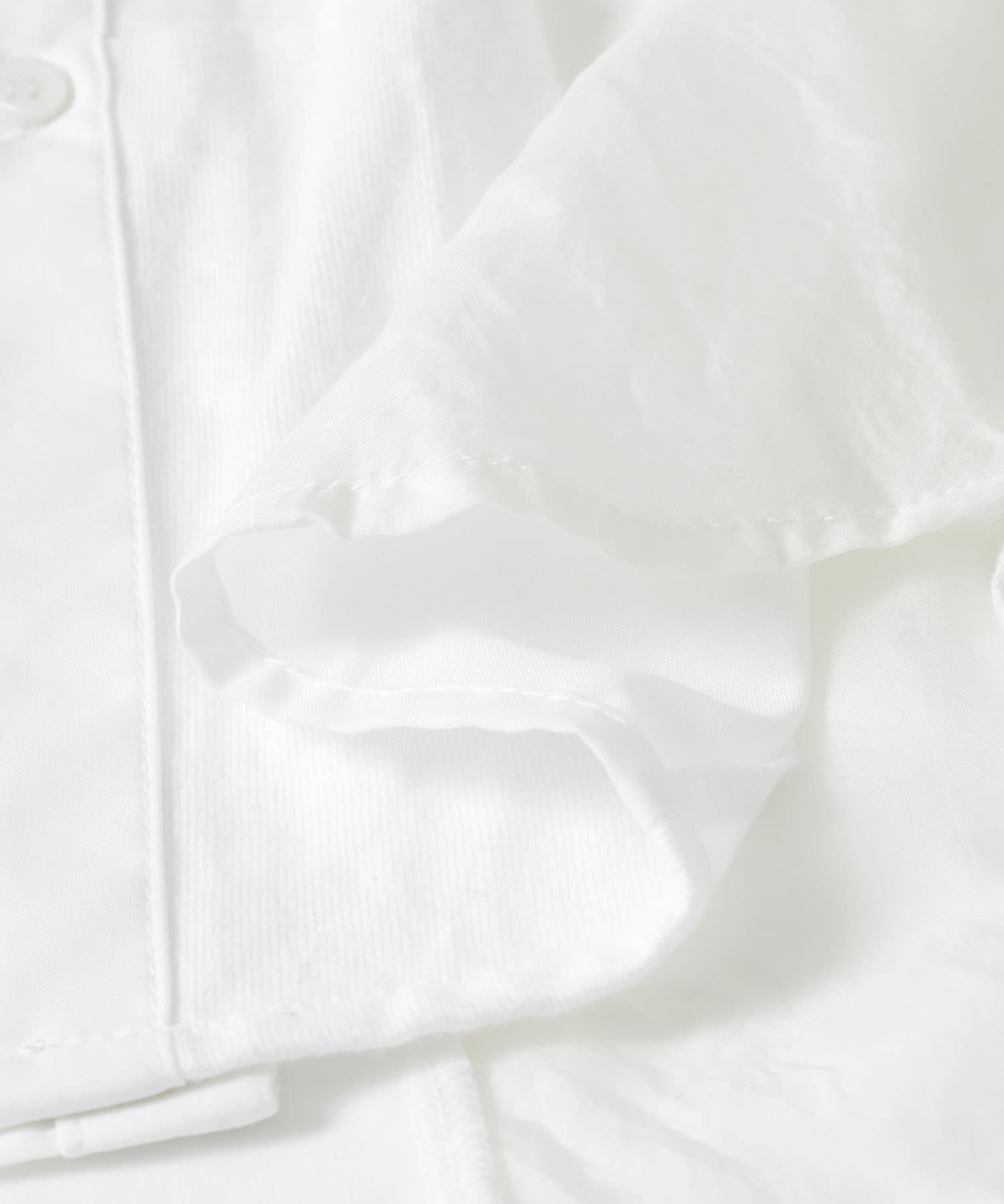 SREU　ストライプシャツ WHITE L