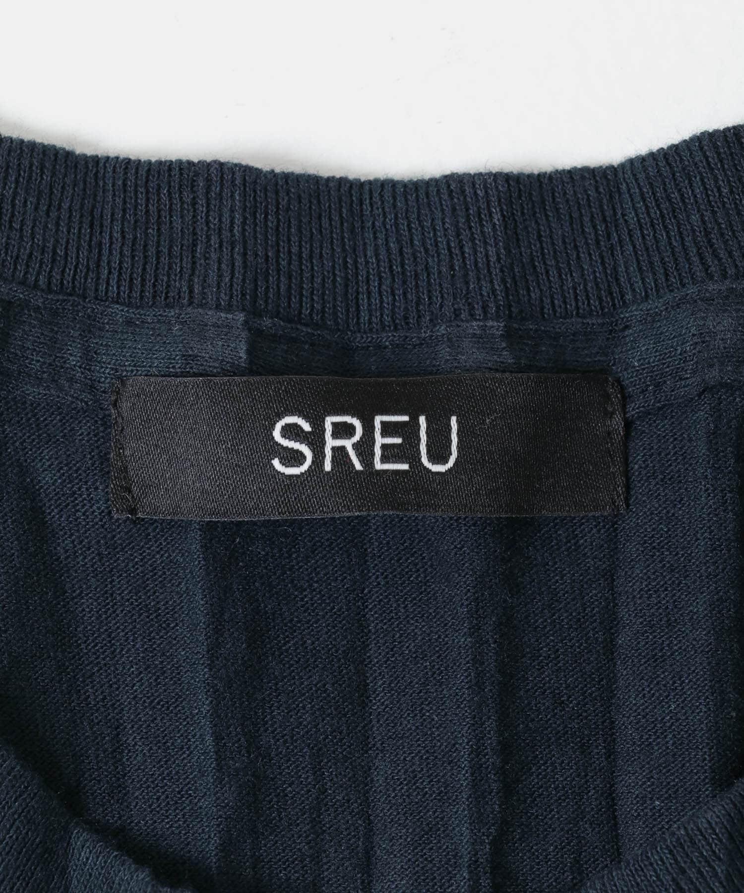 SREU　ソフトプリーツTシャツ BLACK L