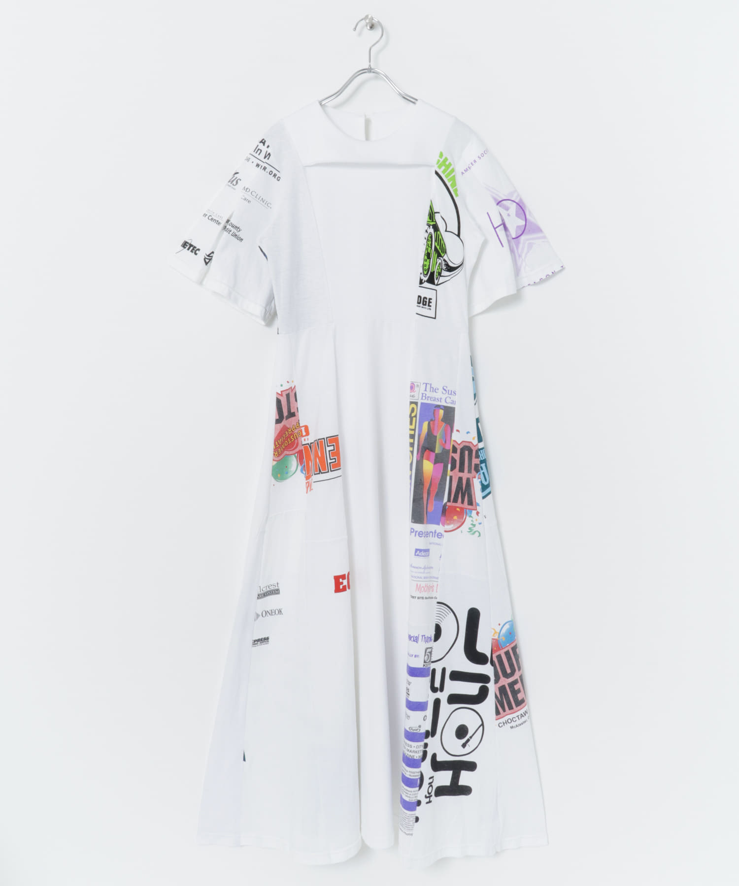 SREU　リバーシブルハーフスリーブONE-PIECE WHITE M