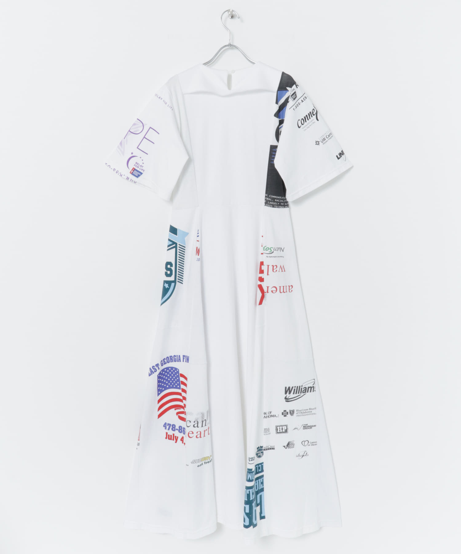 SREU　リバーシブルハーフスリーブONE-PIECE WHITE M