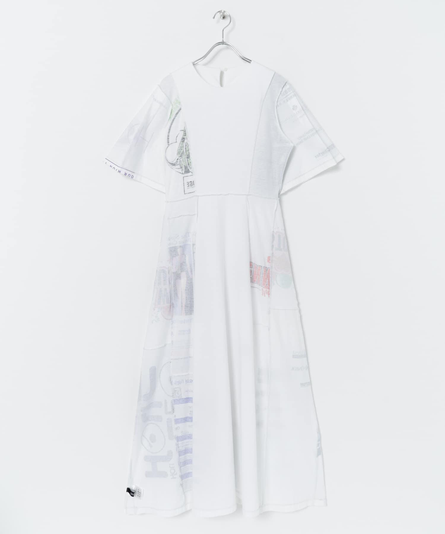 SREU　リバーシブルハーフスリーブONE-PIECE WHITE M