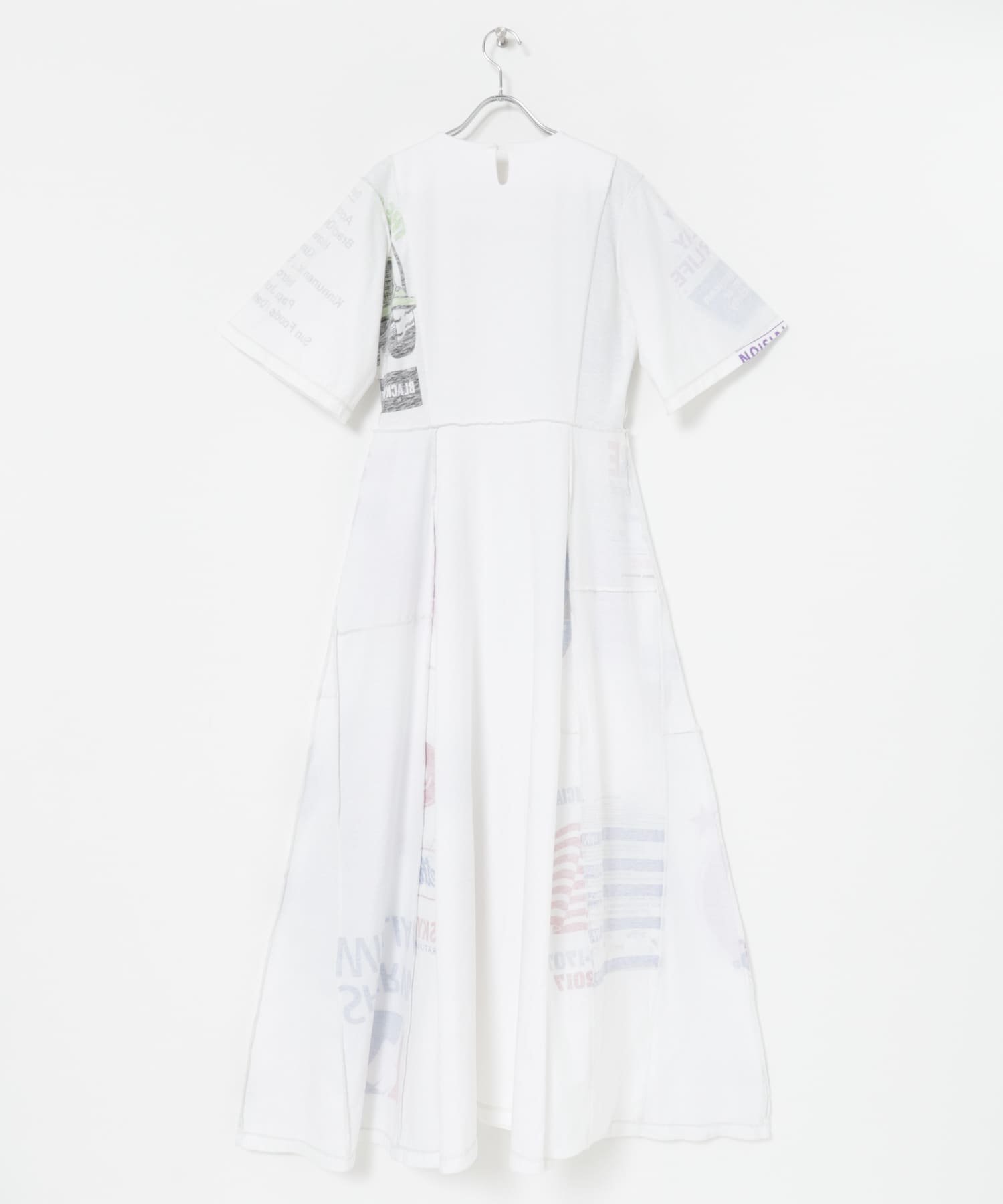 SREU　リバーシブルハーフスリーブONE-PIECE WHITE2 M