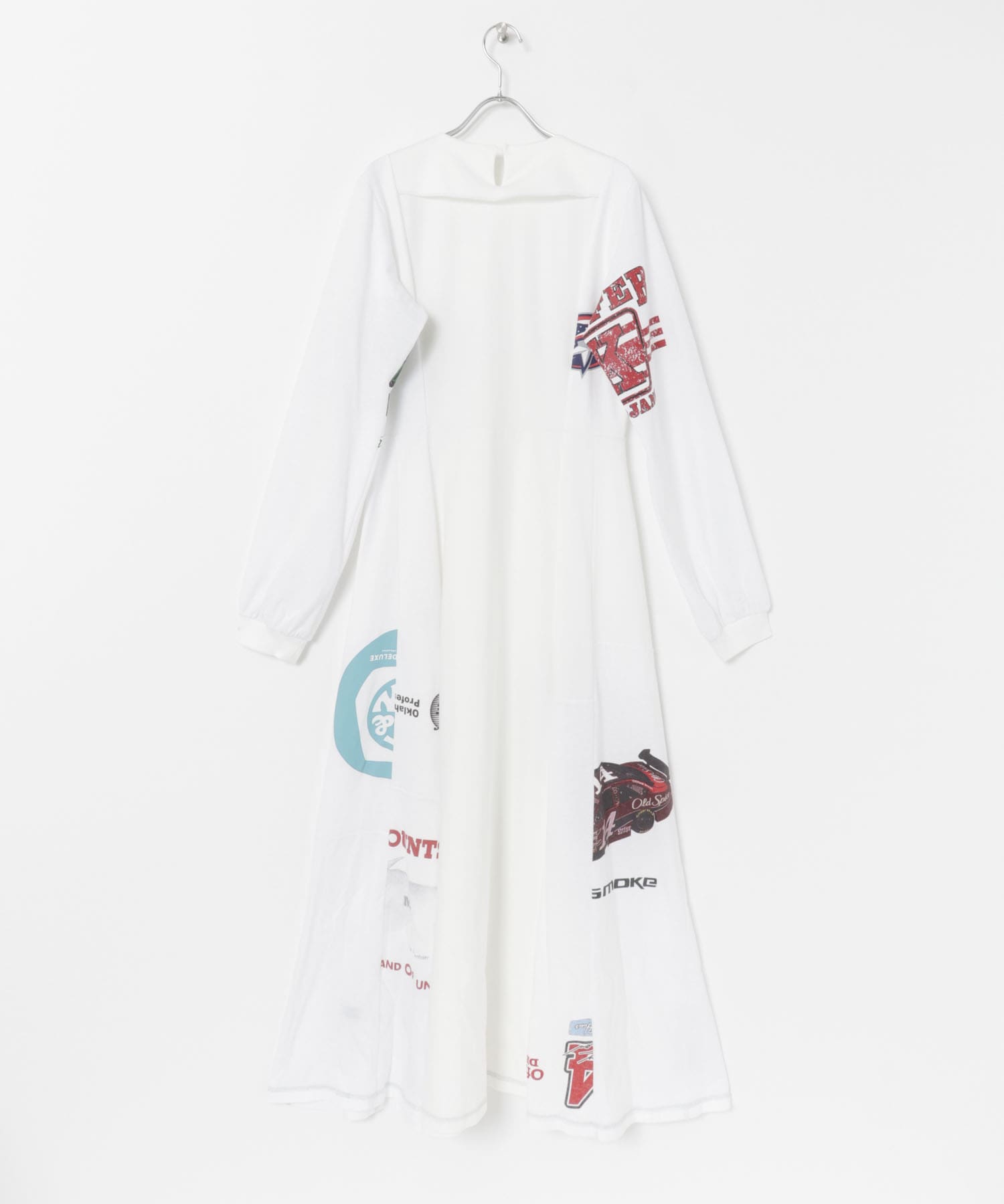 SREU　リバーシブルロングスリーブワンピース WHITE M