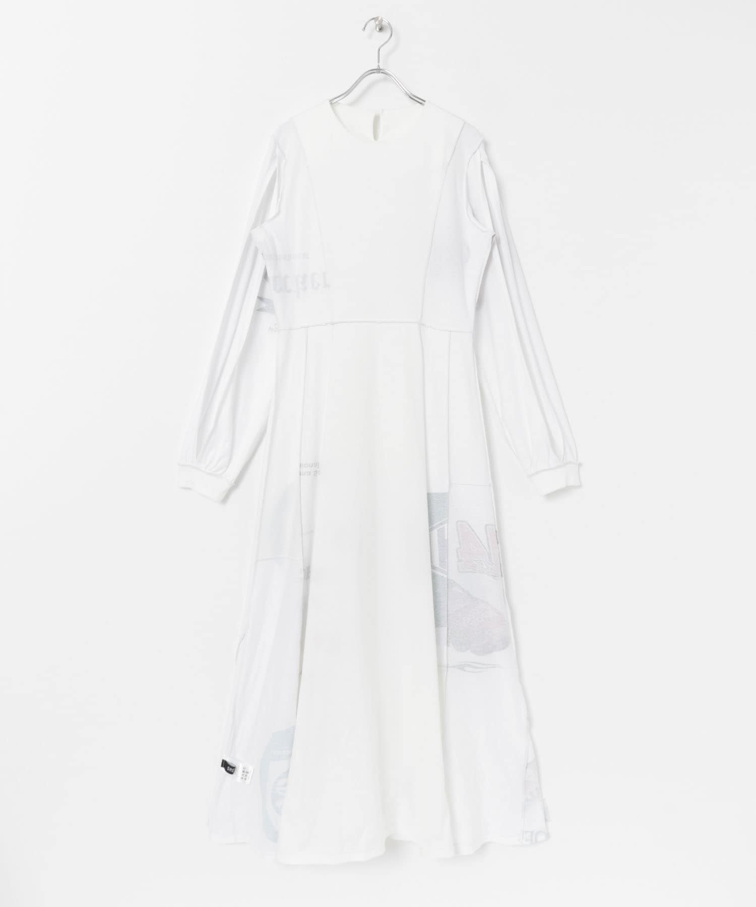 SREU　リバーシブルロングスリーブワンピース WHITE M