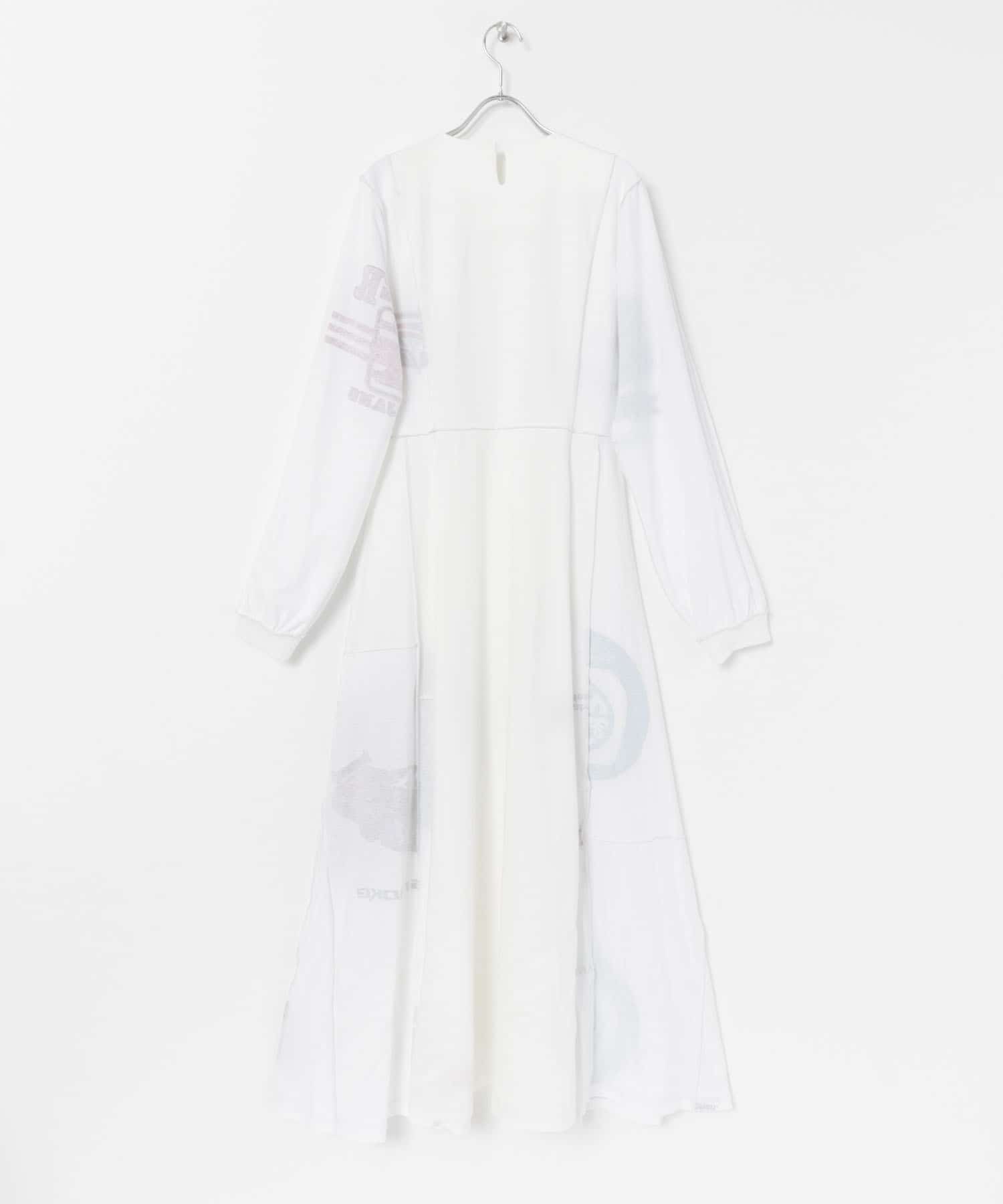 SREU　リバーシブルロングスリーブワンピース WHITE M