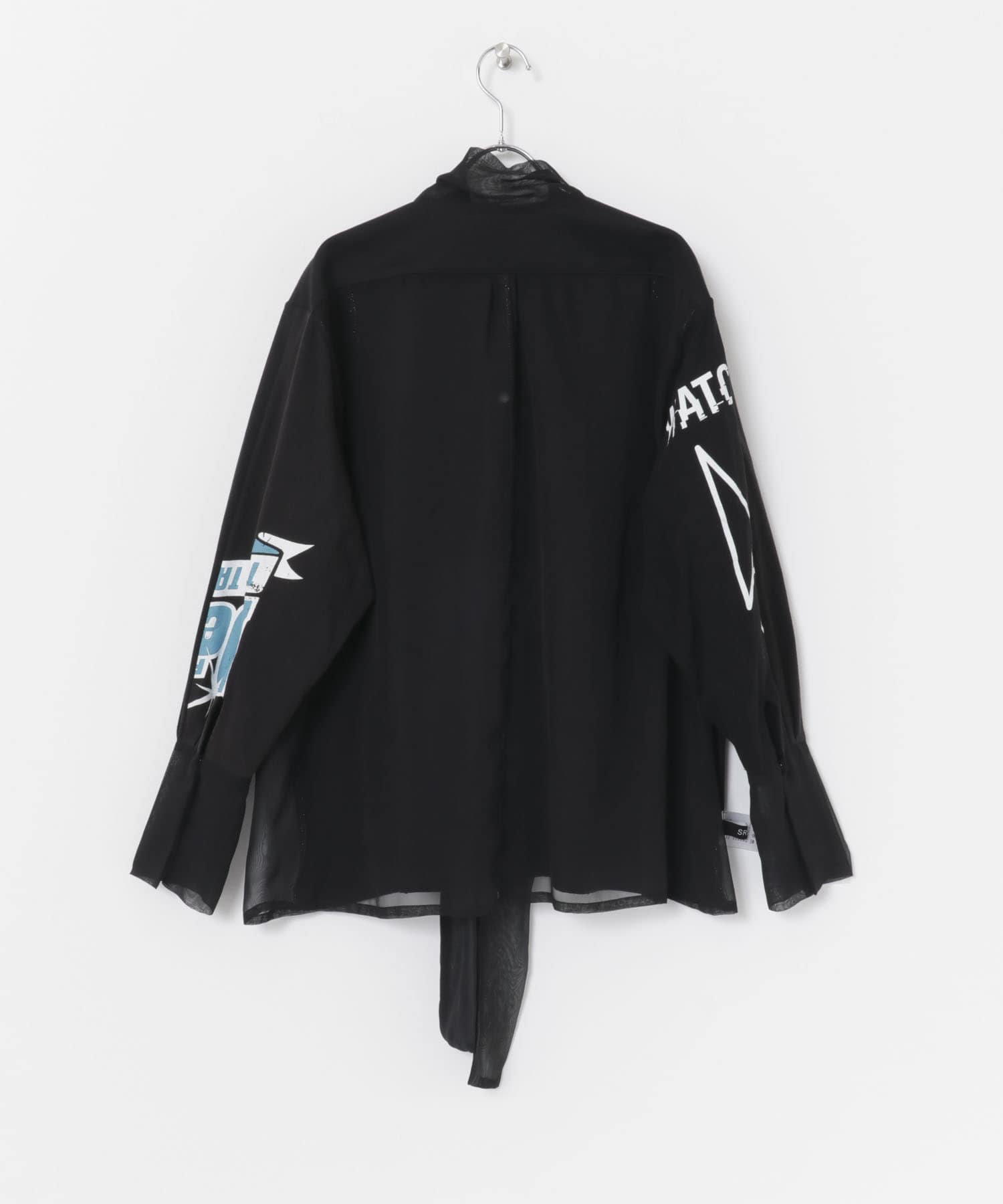 SREU　リバーシブルタイカラーブラウス BLACK M