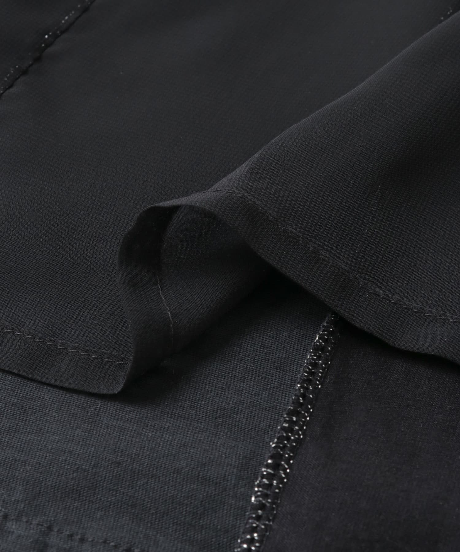 SREU　リバーシブルタイカラーブラウス BLACK M