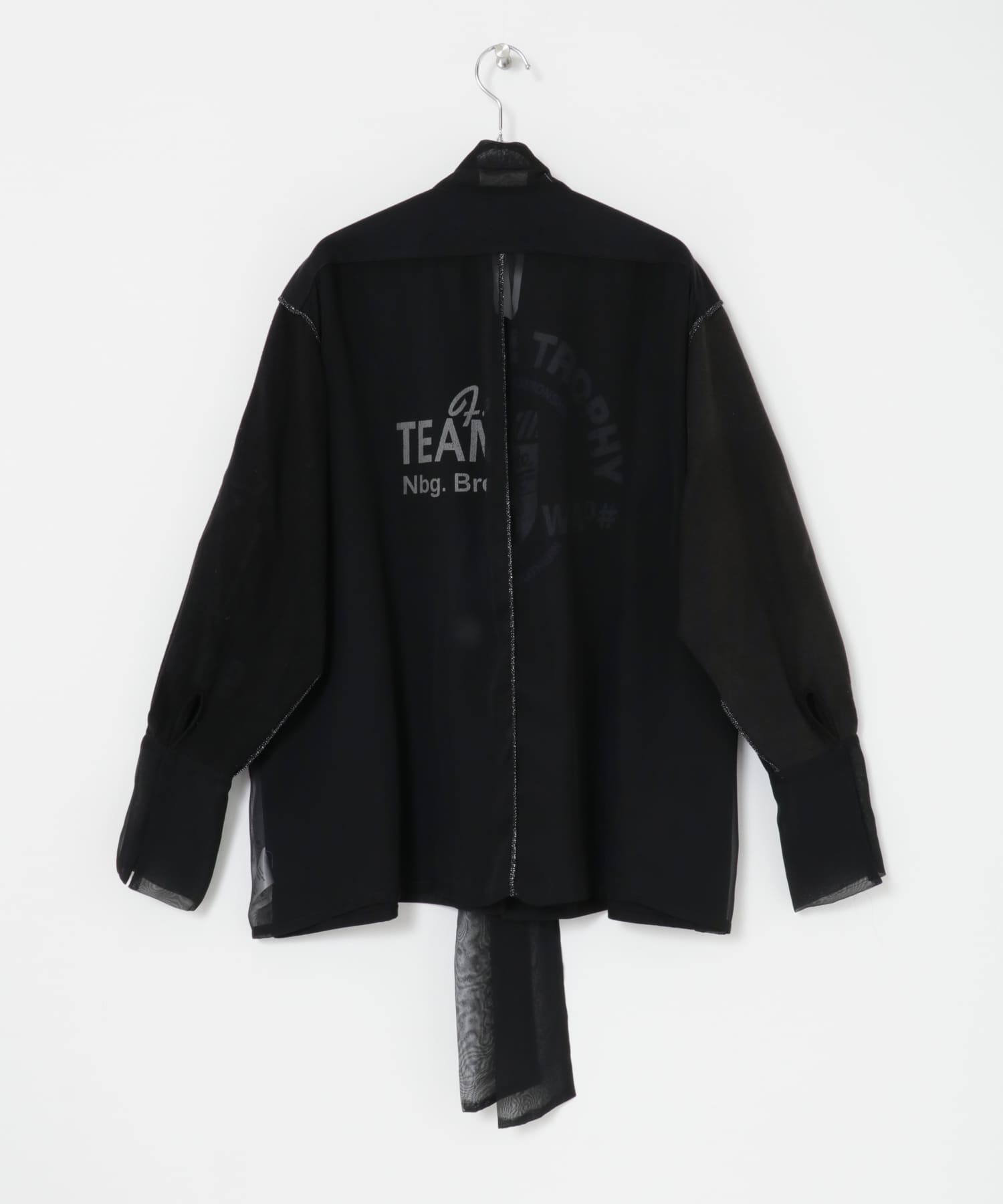 SREU　リバーシブルタイカラーブラウス BLACK2 M