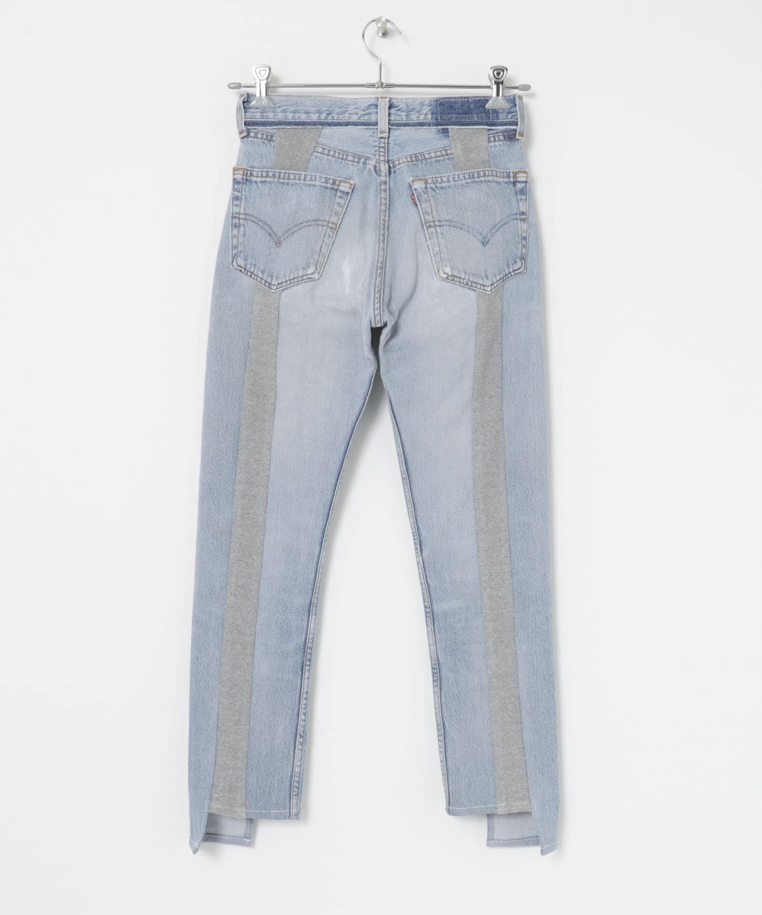 SREU　リブデニムパンツ BLUE M
