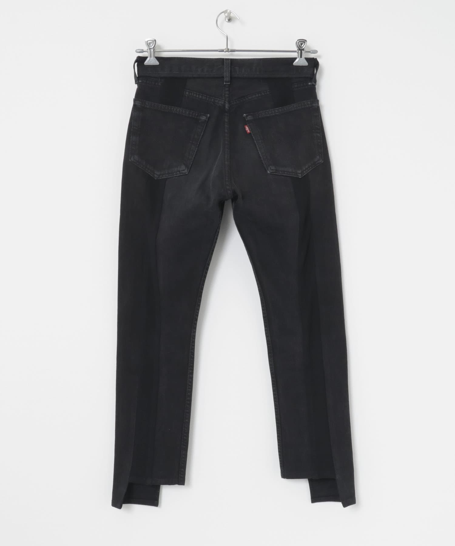 SREU　リブデニムパンツ BLACK M