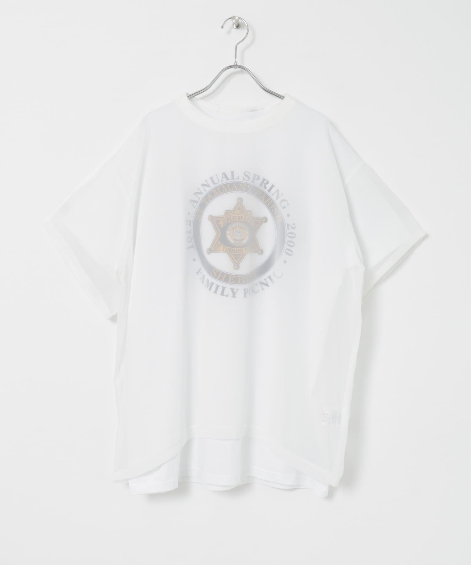 SREU　Layered T-shirts WHITE1XL XL
