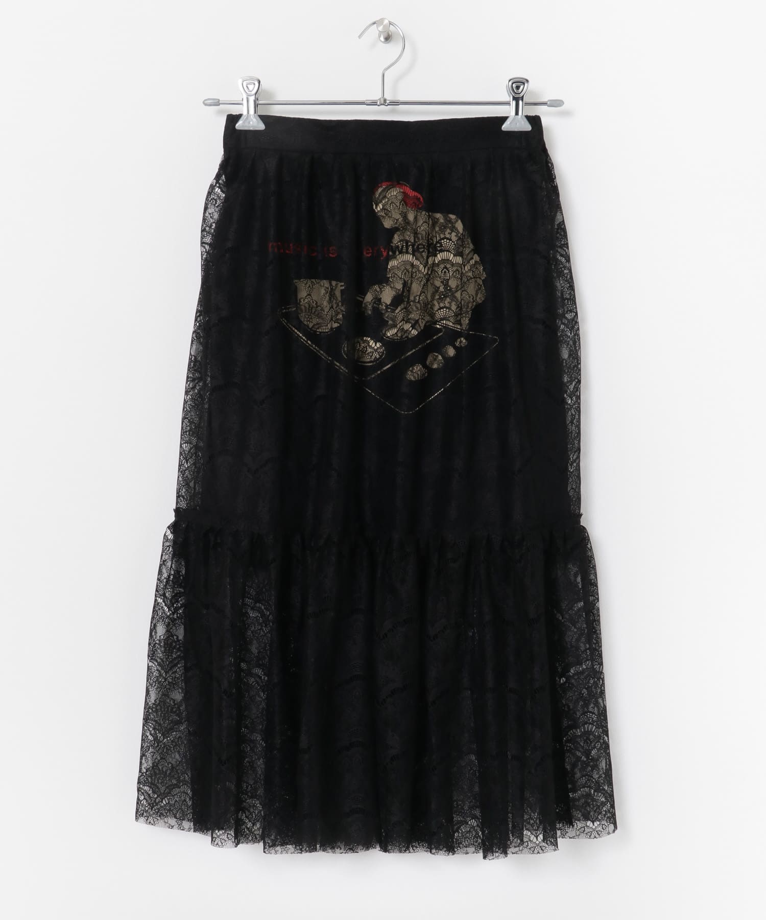 SREU　Layered Lace Skirt