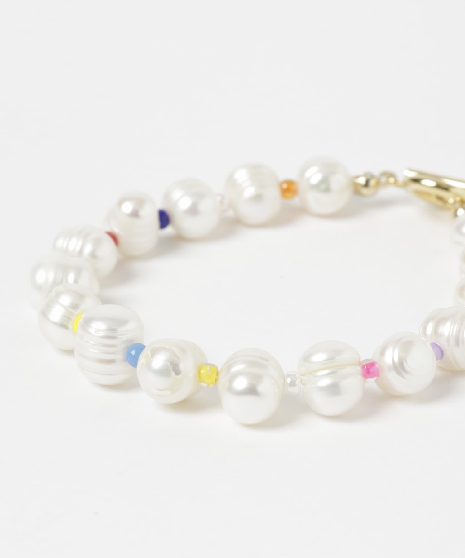 STACEY　パールビーズブレスレット multi FREE
