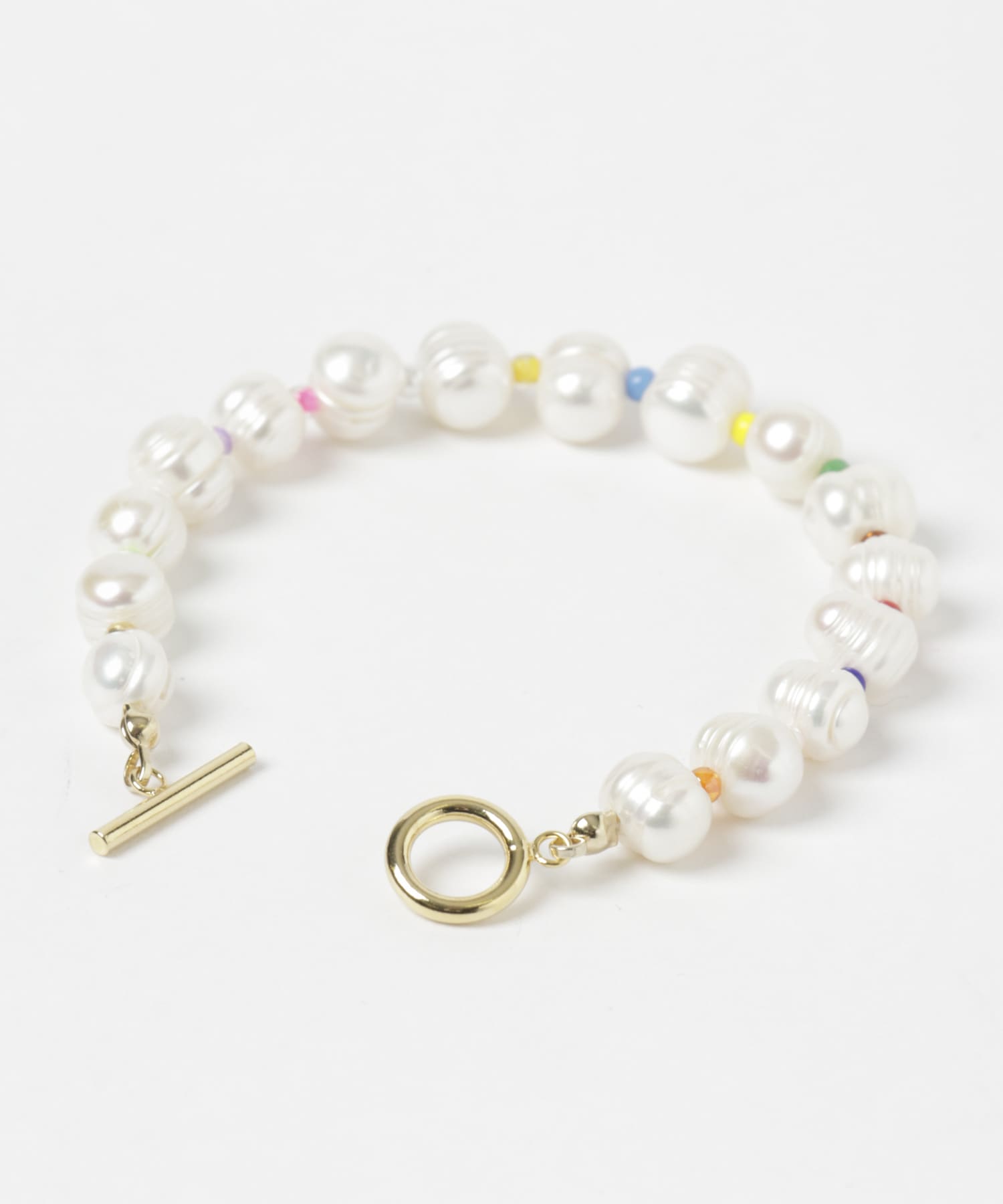 STACEY　パールビーズブレスレット multi FREE