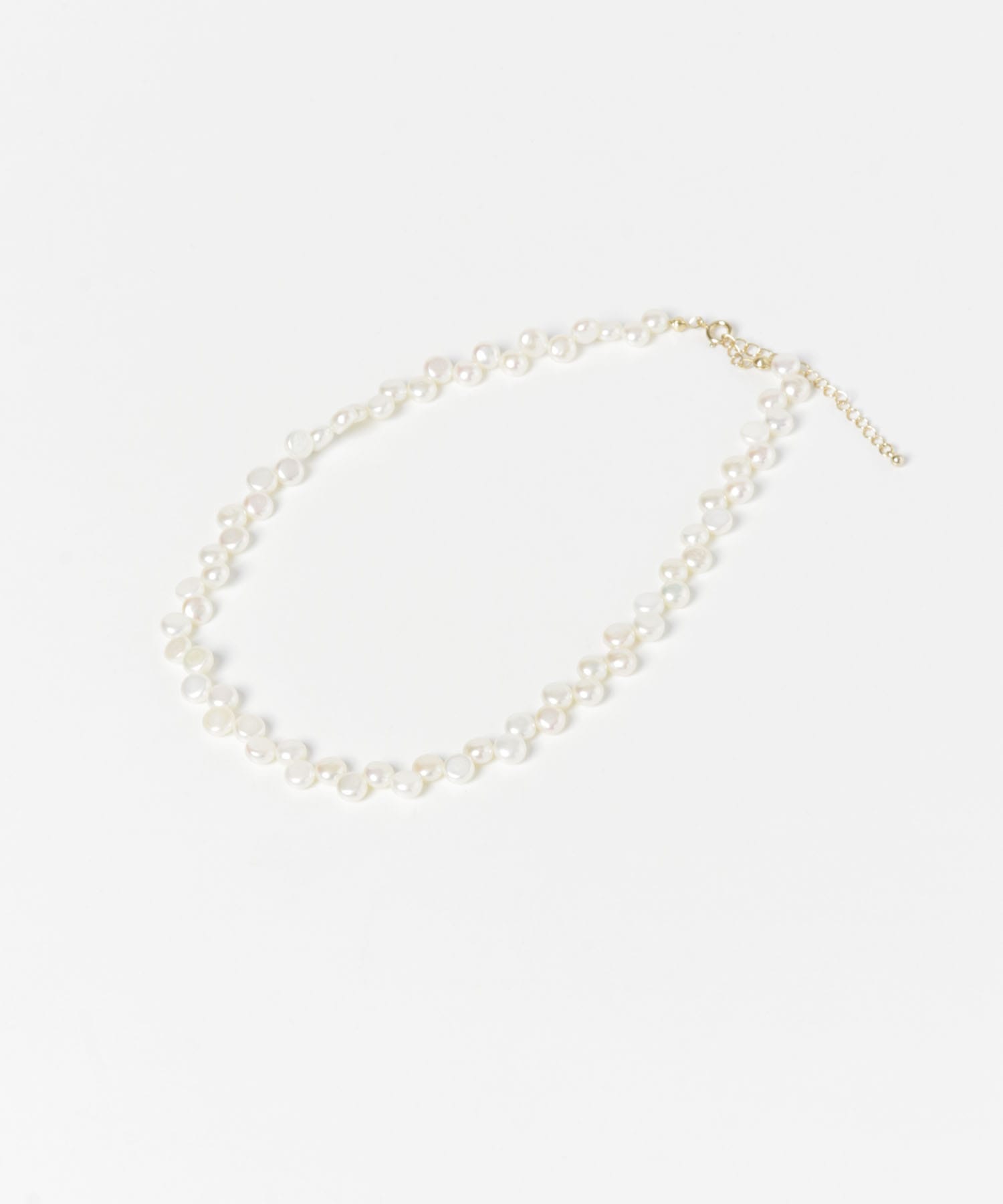 STACEY　ダブルパールネックレスパール大 White FREE