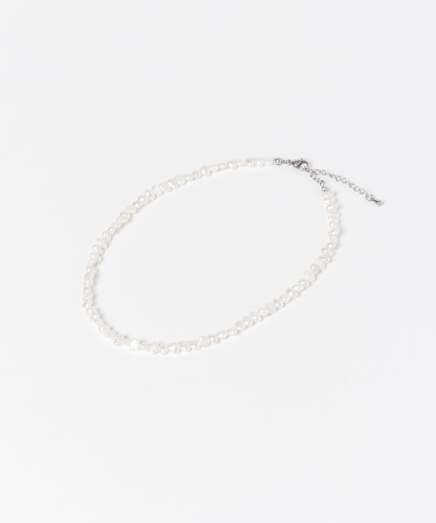 STACEY　サージカルステンレス淡水パールネックレス White FREE