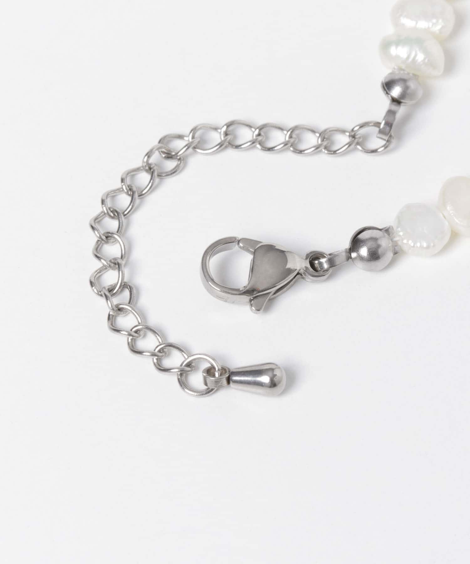 STACEY　サージカルステンレス淡水パールネックレス White FREE
