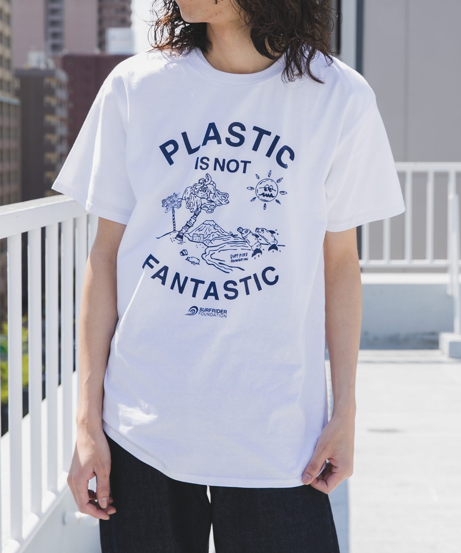 SURFRIDER FOUNDATION　Message T-shirts off S