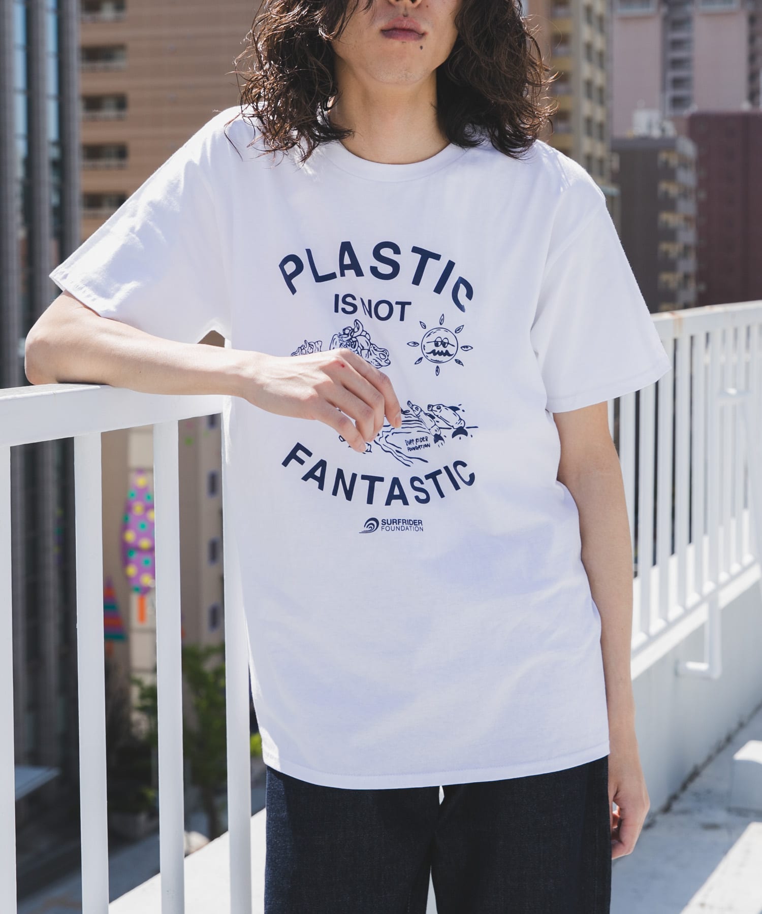 SURFRIDER FOUNDATION　Message T-shirts off S