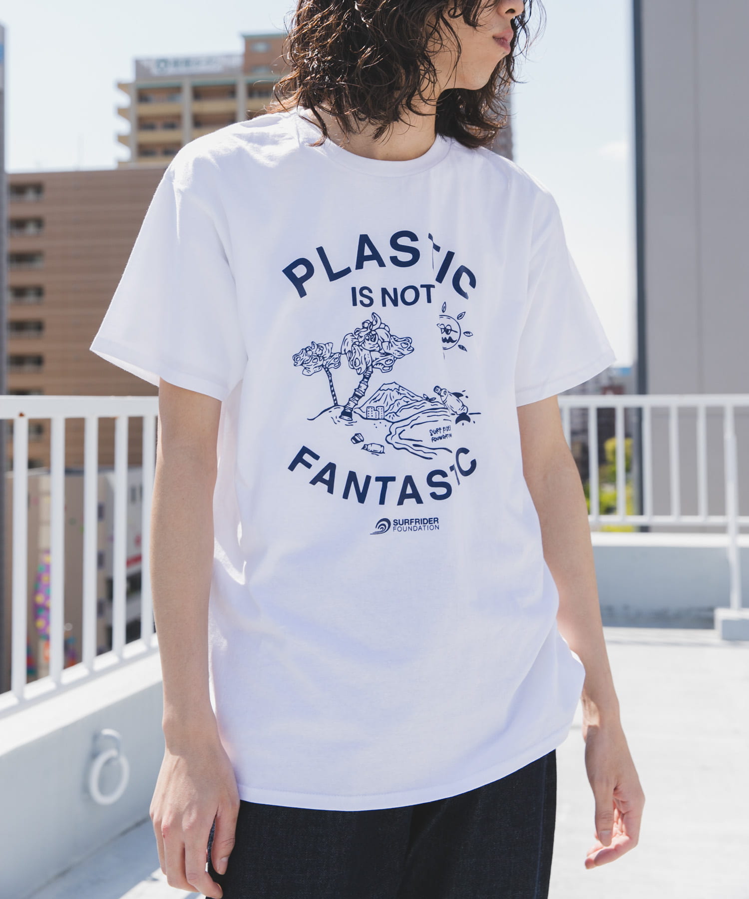 SURFRIDER FOUNDATION　Message T-shirts off S