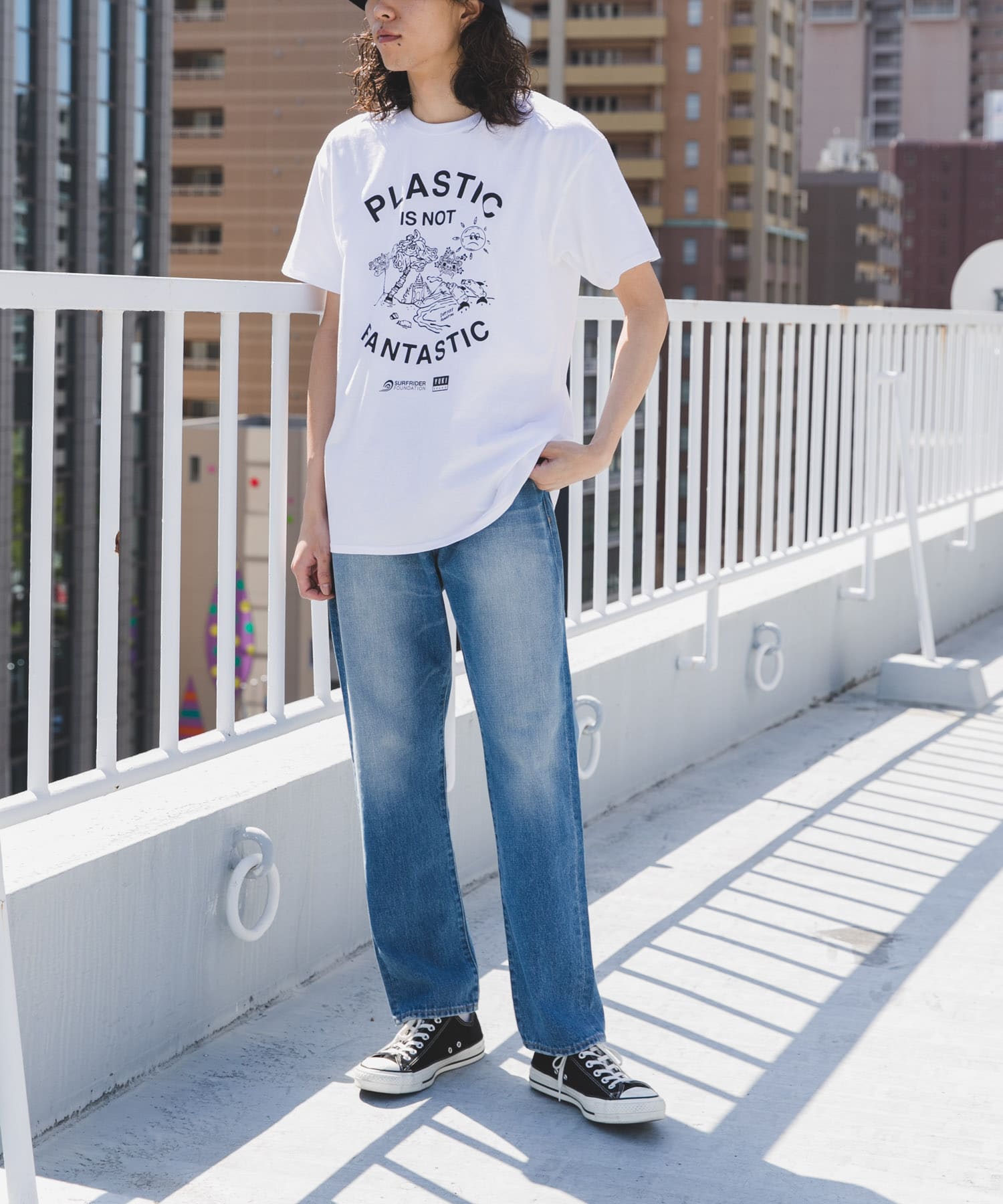 SURFRIDER FOUNDATION　Message T-Shirts BALI ver off S