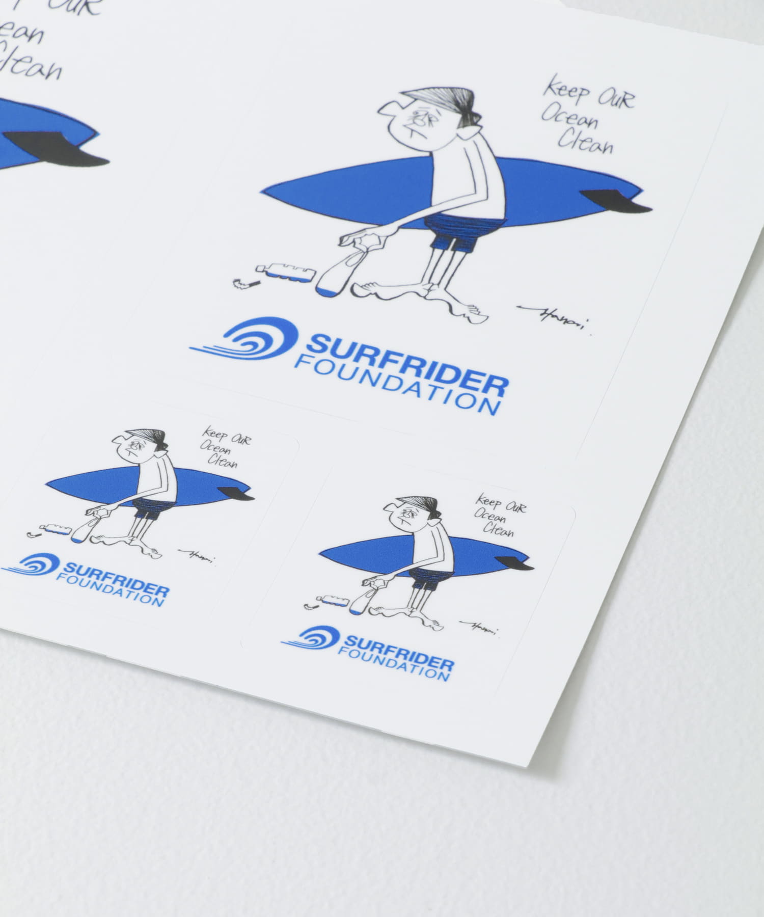 SURFRIDER FOUNDATION 花井祐介 ステッカー(FREE white): インテリア