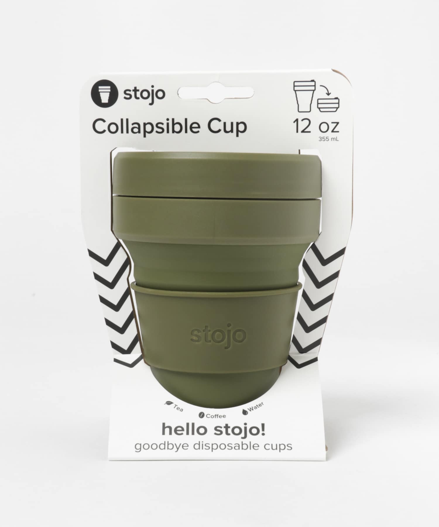 stojo　pocket cup 355ml MOSS FREE