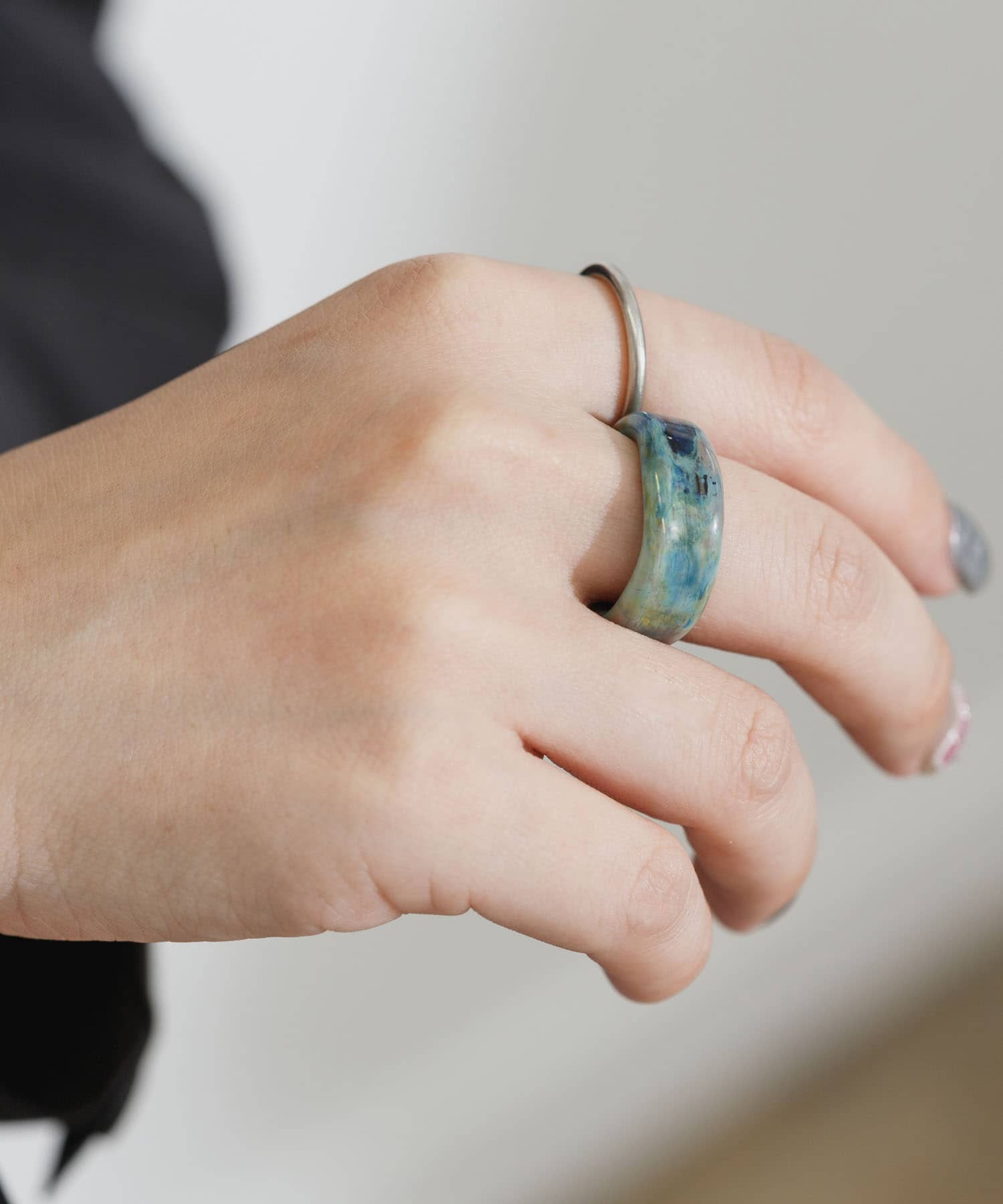 TAYUMi　flat marble ring mix S