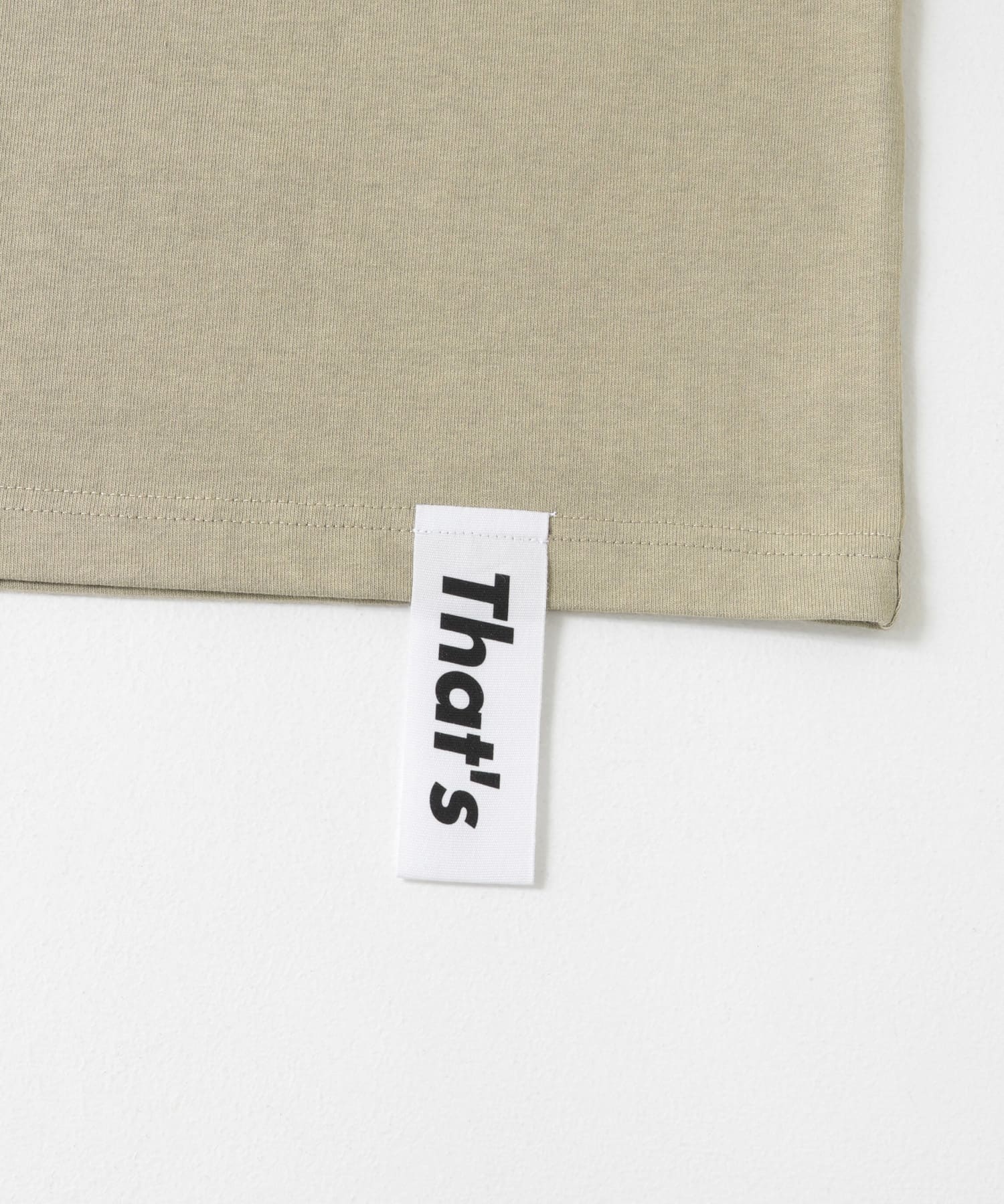 『別注』That’s×TGM　The Tee TGM beige M