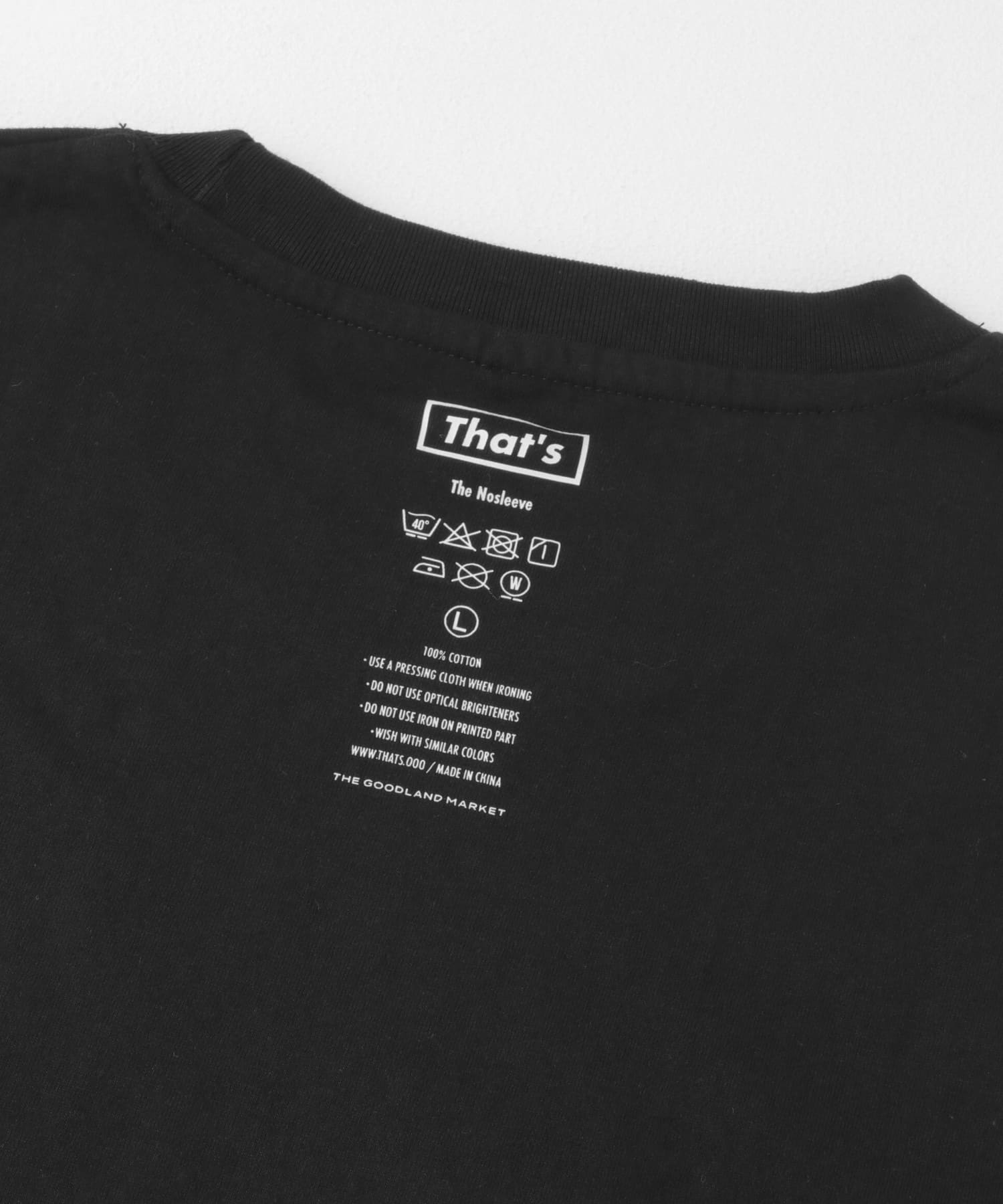 『別注』That’s×TGM　The Nosleeve TGM black M