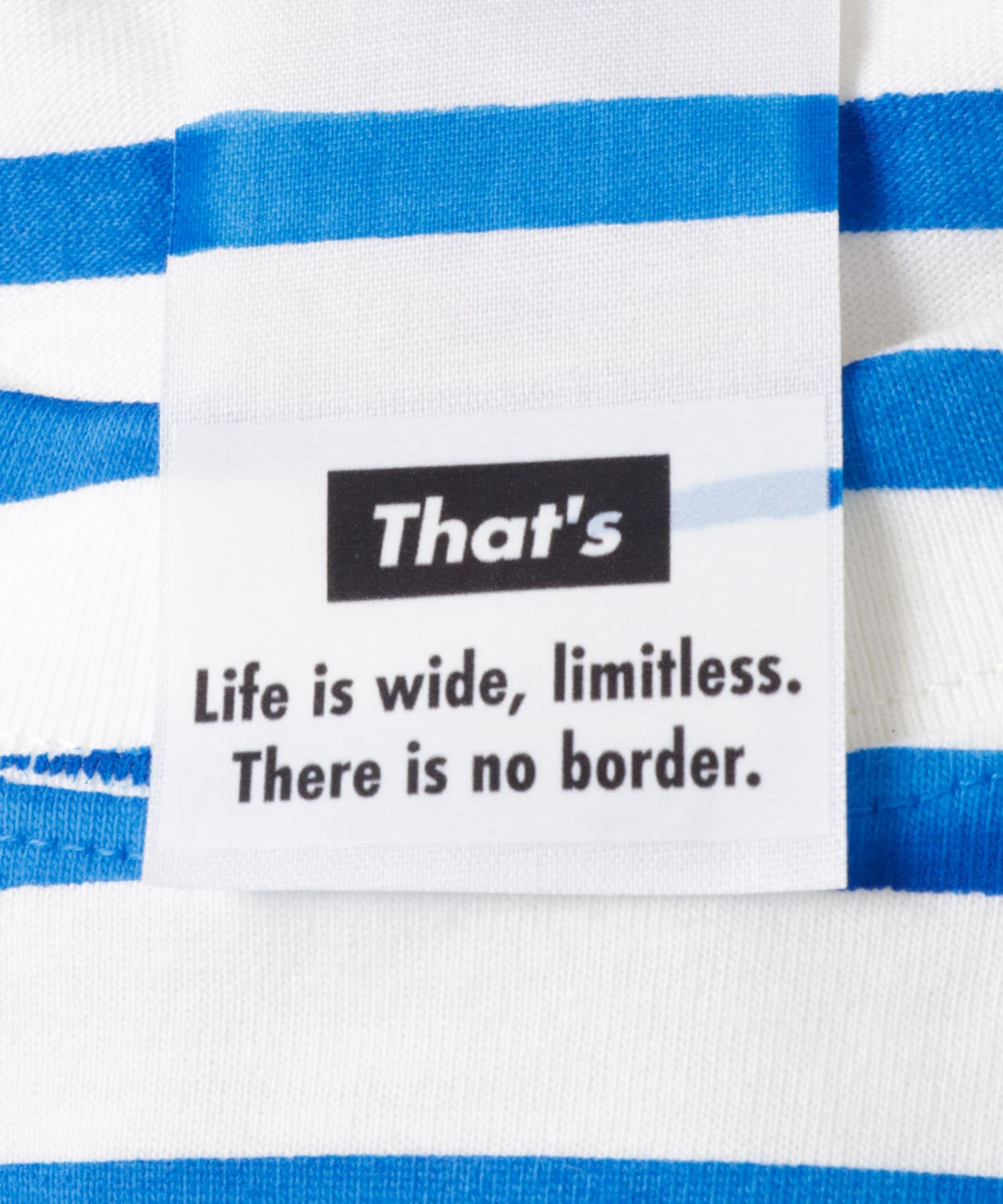 That’s　the Tee Border & Organic Cotton BL M