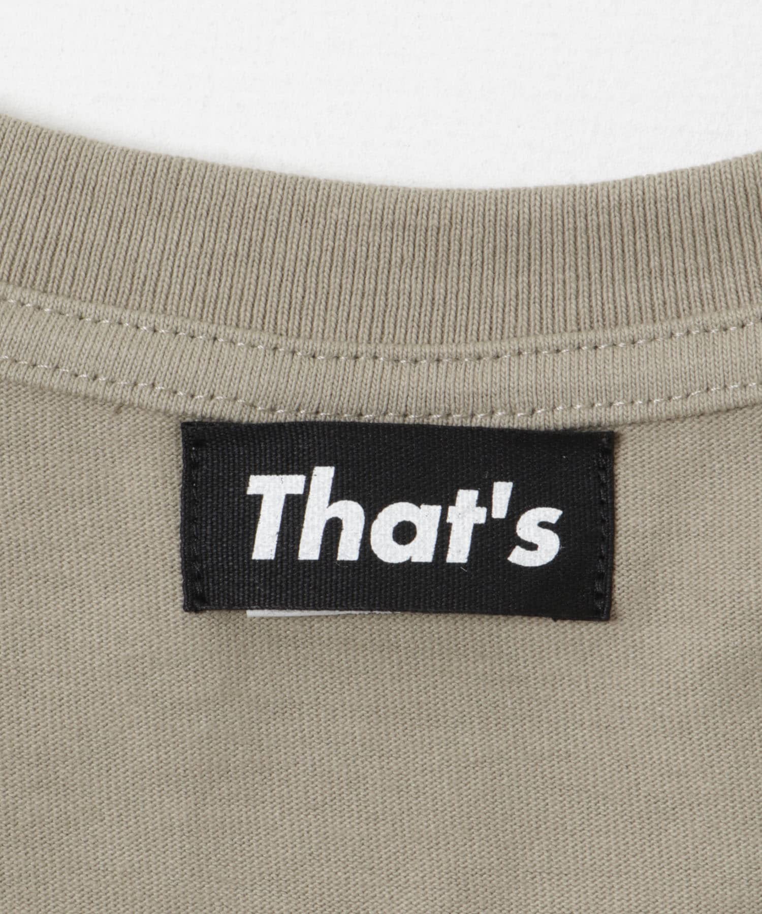 『一部別注カラー』That’s　The Tee Thats 別注beige M