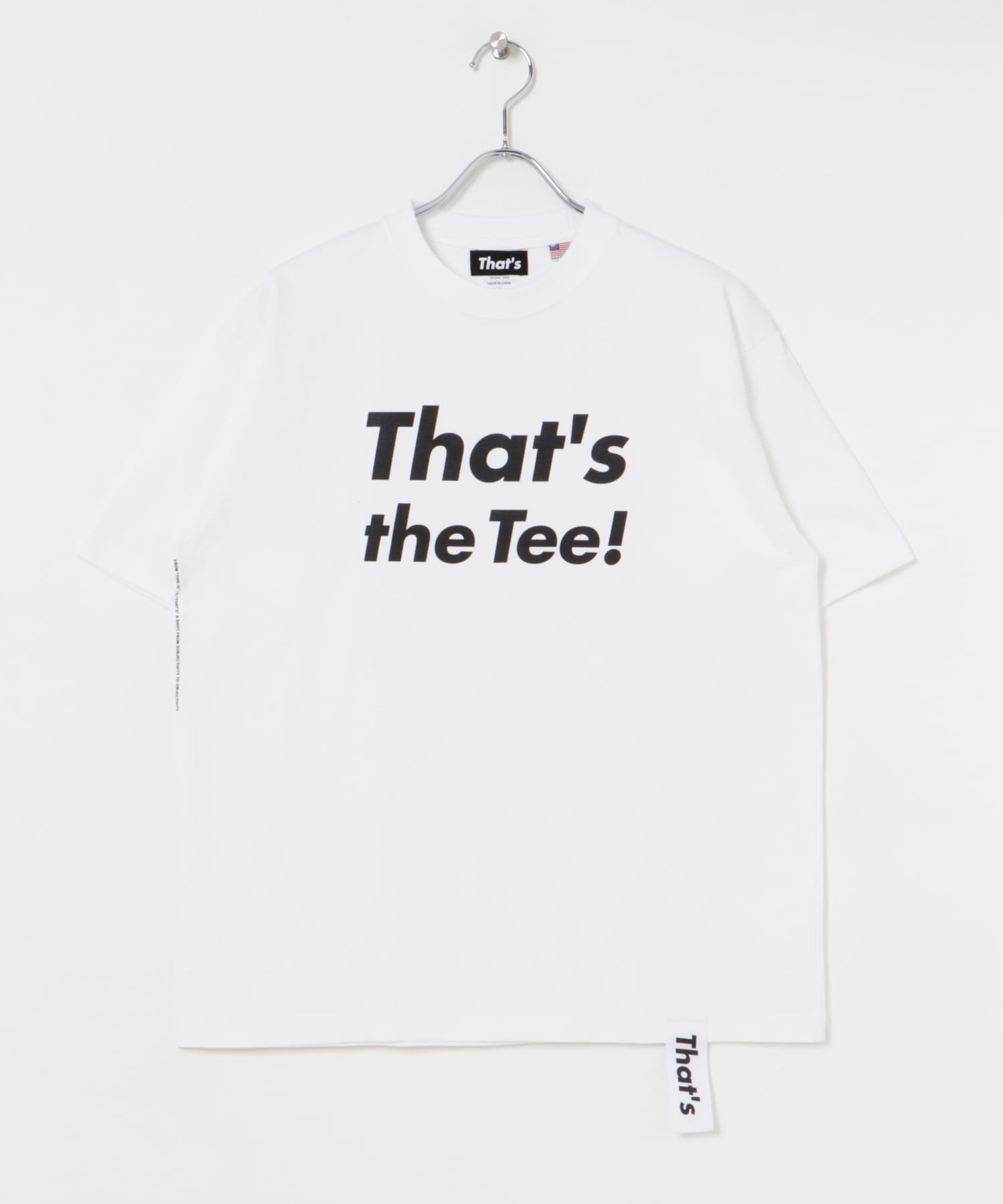 『一部別注カラー』That’s　The Tee Thats white M