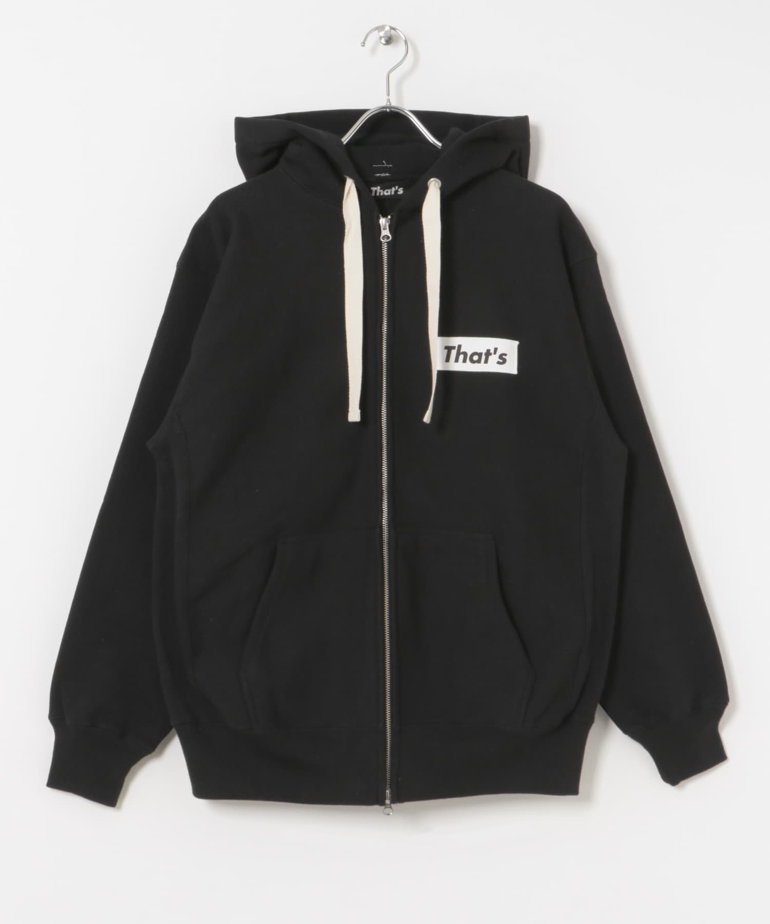 That’s　The Hoody ZIP UP BK M