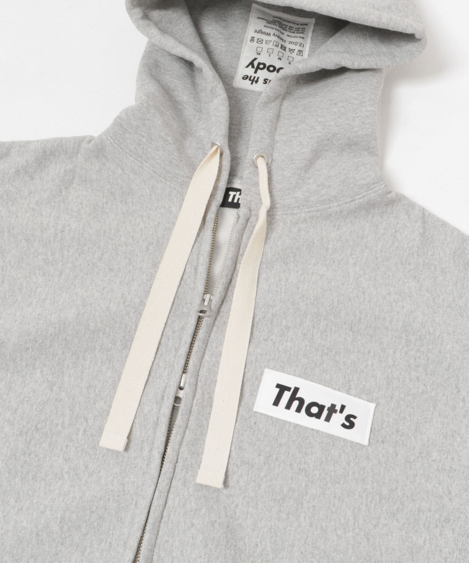 That’s　The Hoody ZIP UP GR M