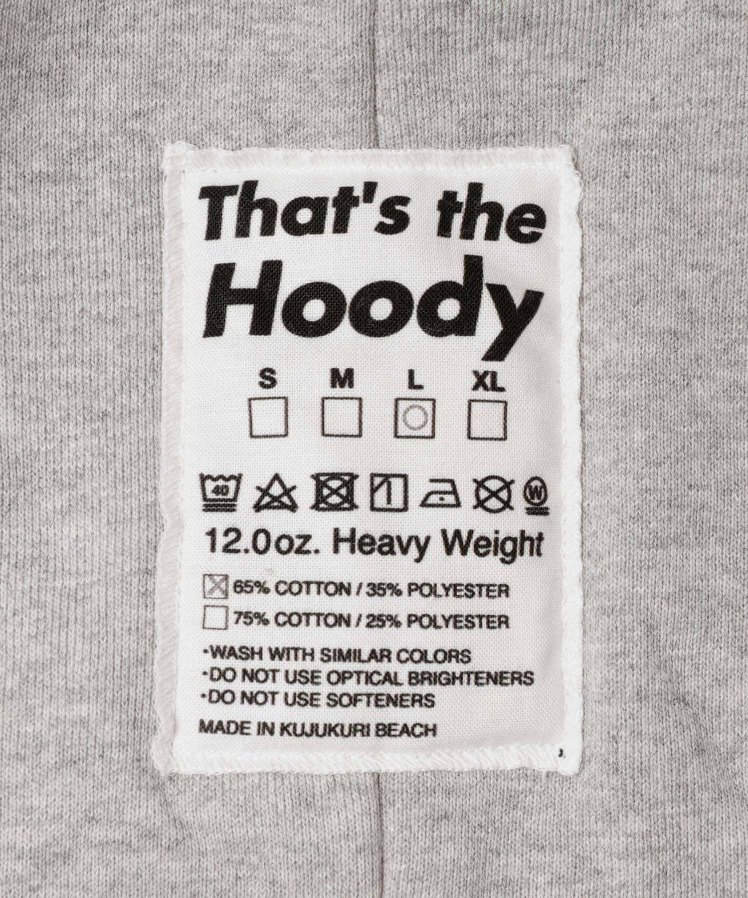 That’s　The Hoody ZIP UP GR L