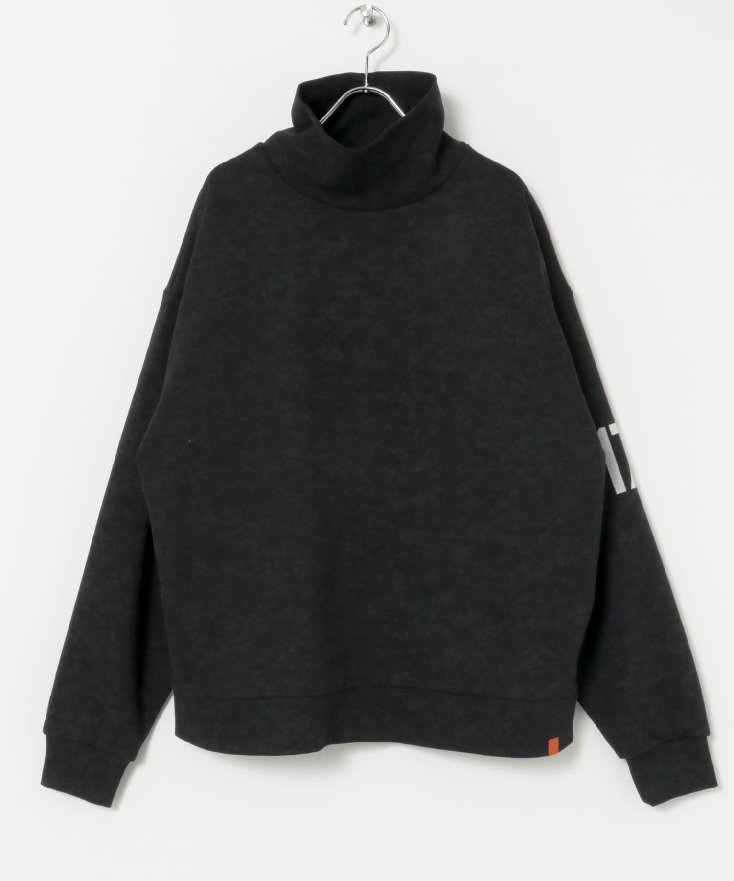 TONY　LA turtle neck fleece SWEAT BLK M