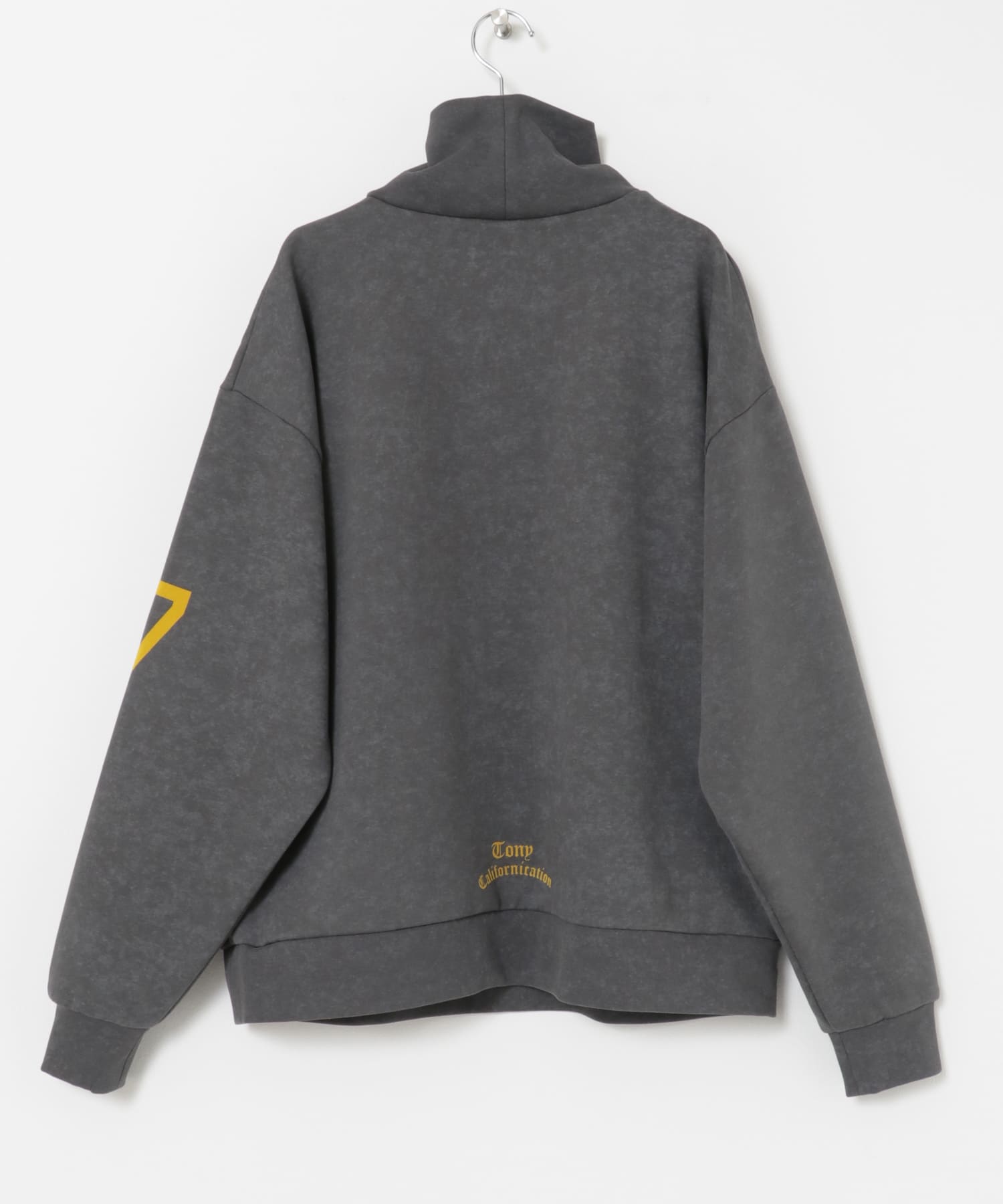 TONY　LA turtle neck fleece SWEAT GRY M