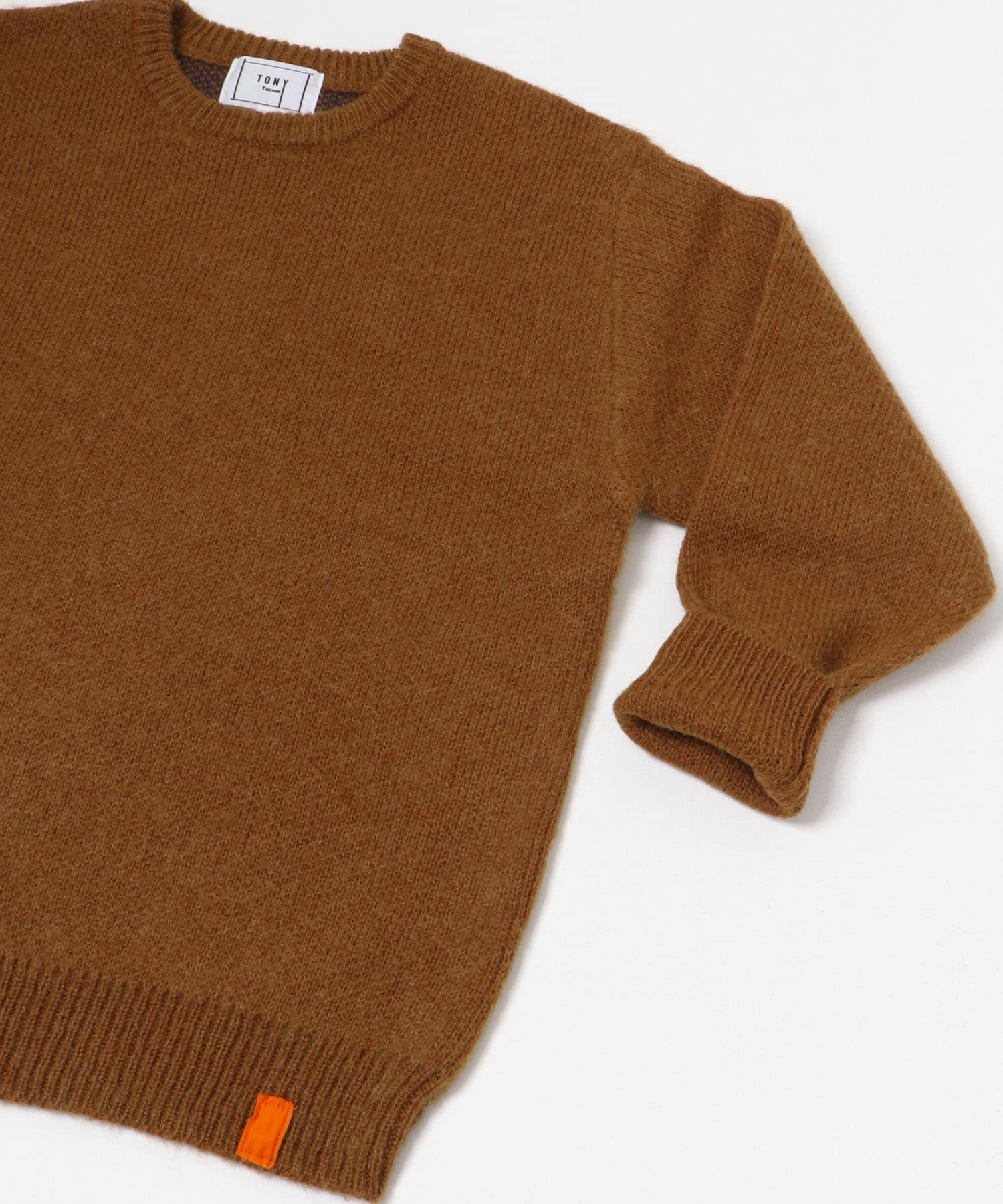 TONY　Native Mohair Knit Crew CAMEL L